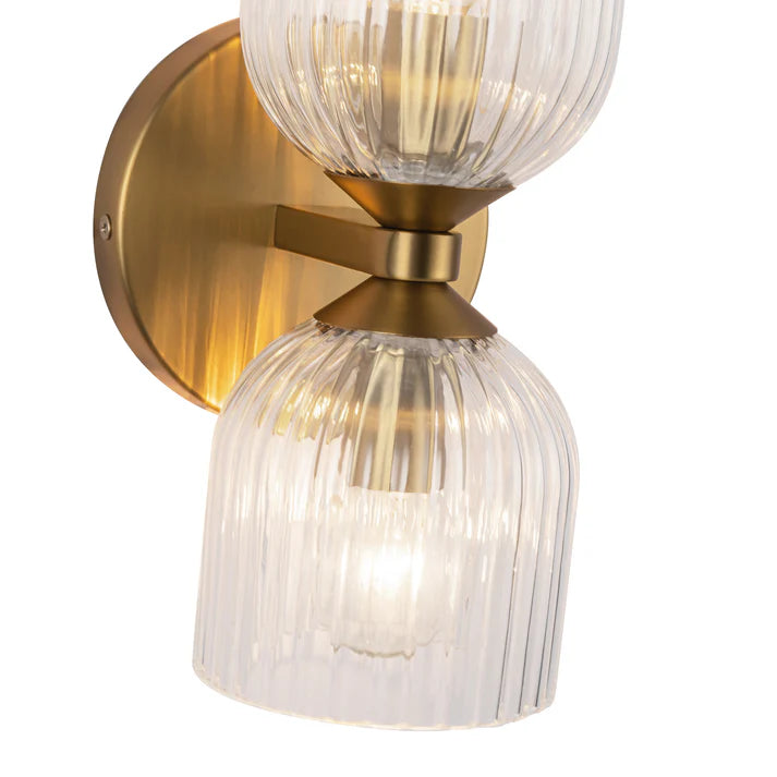 Sierra Sconce Wall Light - Modern LED Wall Sconce for Bedroom, Living Room & Hallway - Dimmable Plug-in or Hardwired Fixture - Elegant Home Decor Lighting