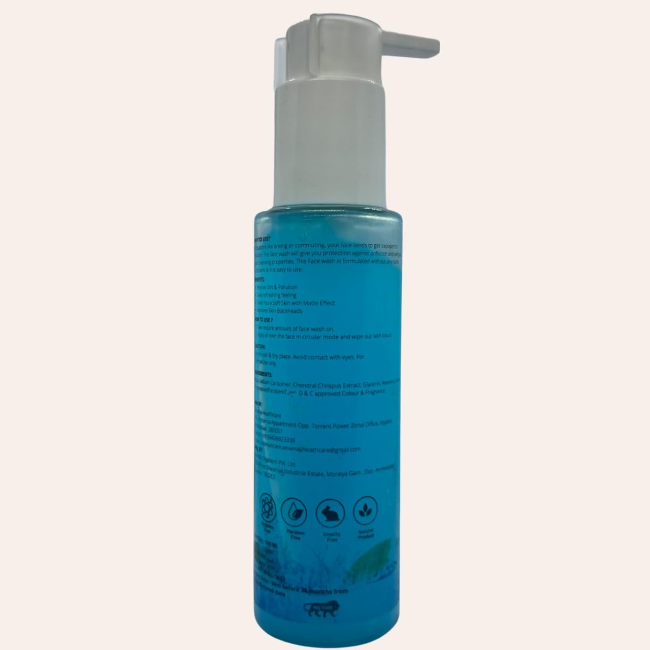 SEVAMAY No Water Face Wash - Gentle Cleansing Foam for Dry & Sensitive Skin | Perfect for Travel, Gym & On-The-Go Skincare Routine