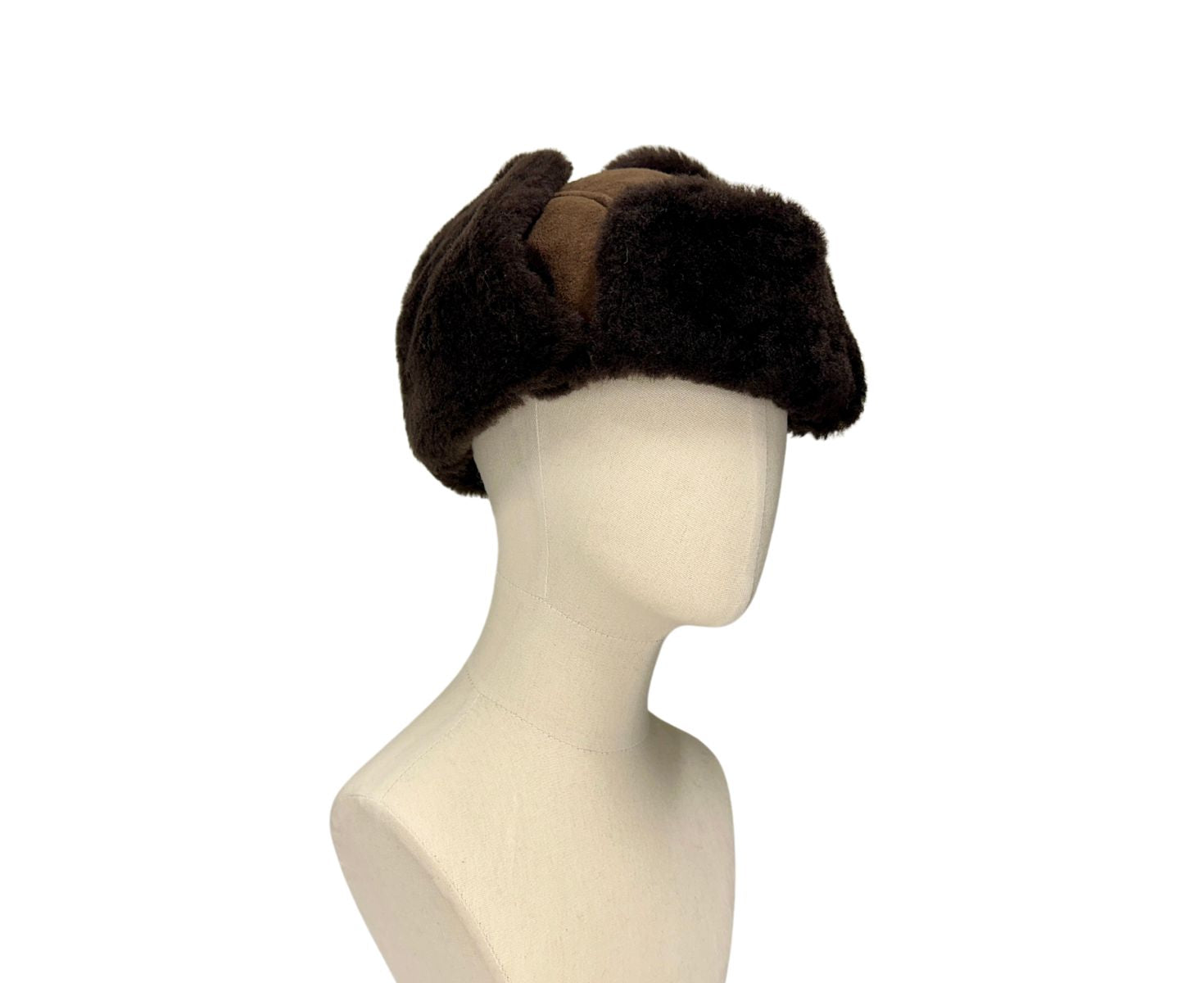 Premium Genuine Sheepskin Hunters Hat for Men & Women - Warm Winter Outdoor Hunting Cap for Cold Weather Adventures