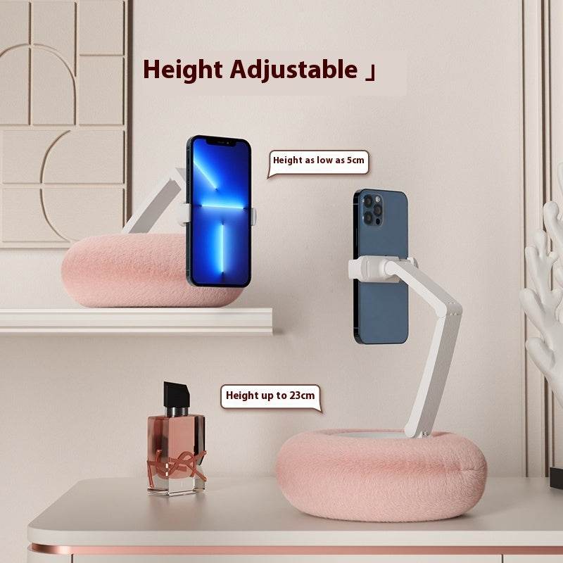 SnackPal: Soft & Fluffy Phone Stand Holder for Desk, Car, and Bed - Perfect for Watching Videos, Reading, and Video Calls