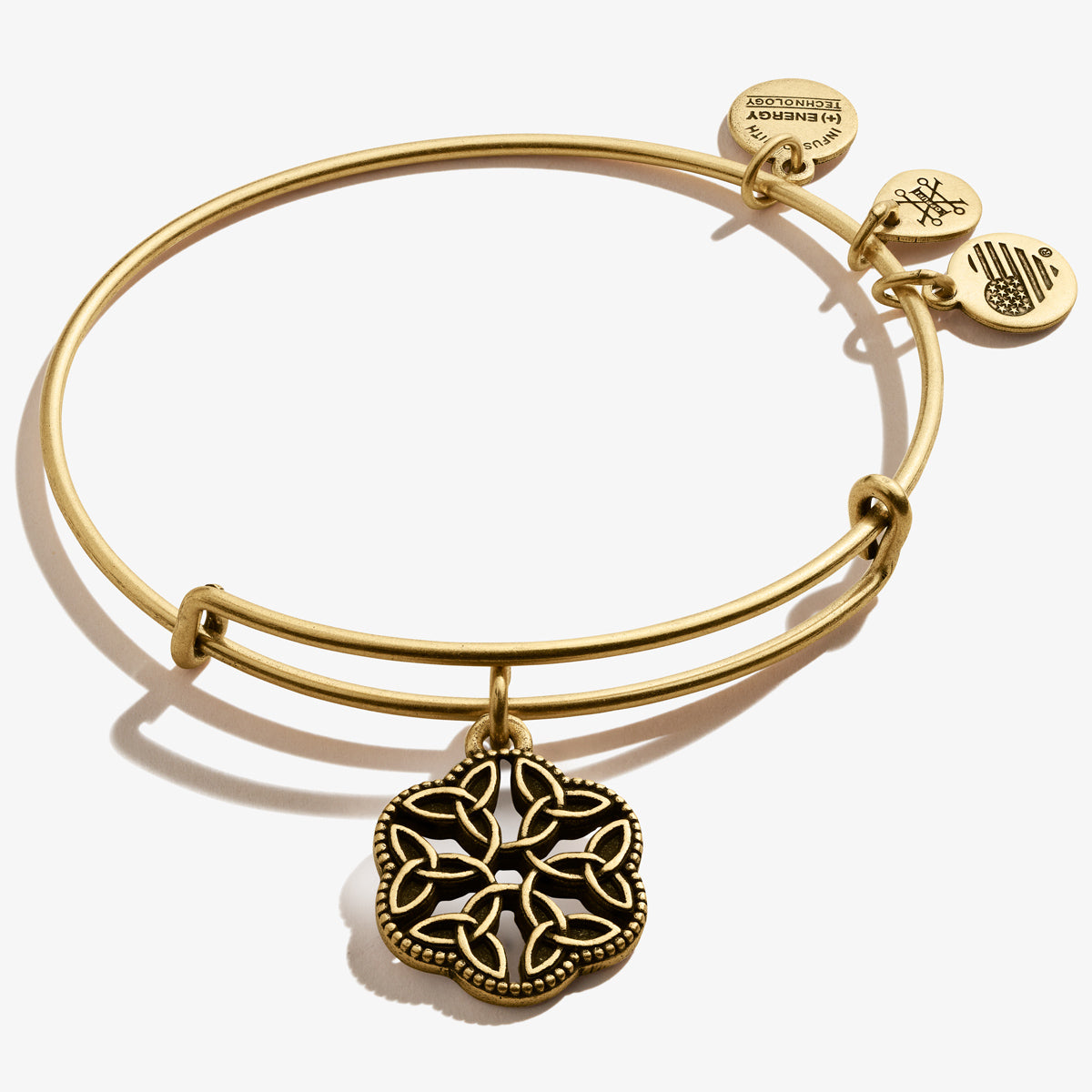 Endless Knot Charm Bangle - Tibetan Buddhist Inspired Adjustable Bracelet for Women - Perfect for Meditation, Yoga & Spiritual Healing