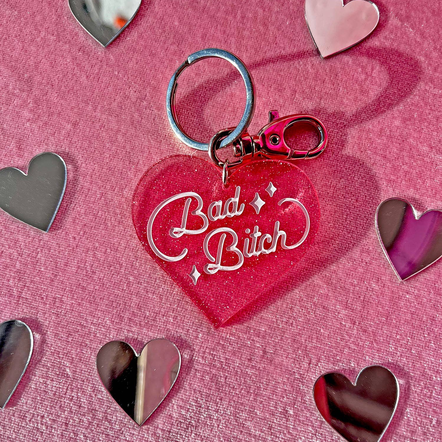 Bad Bitch Keychain - Stylish & Durable Key Ring for Women - Perfect for Keys, Bags & Everyday Carry