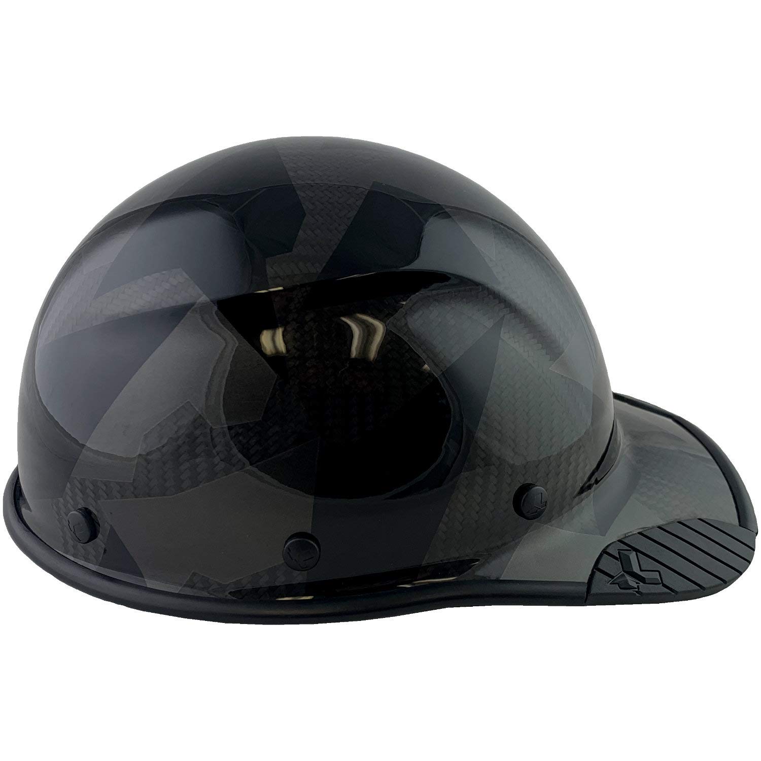 Texas America Safety DAX Carbon Fiber Hard Hat - OSHA Approved, Lightweight & Durable Cap Style Safety Helmet with Tote Bag (Camo Black) - Ideal for Construction, Mining & Industrial Work Sites