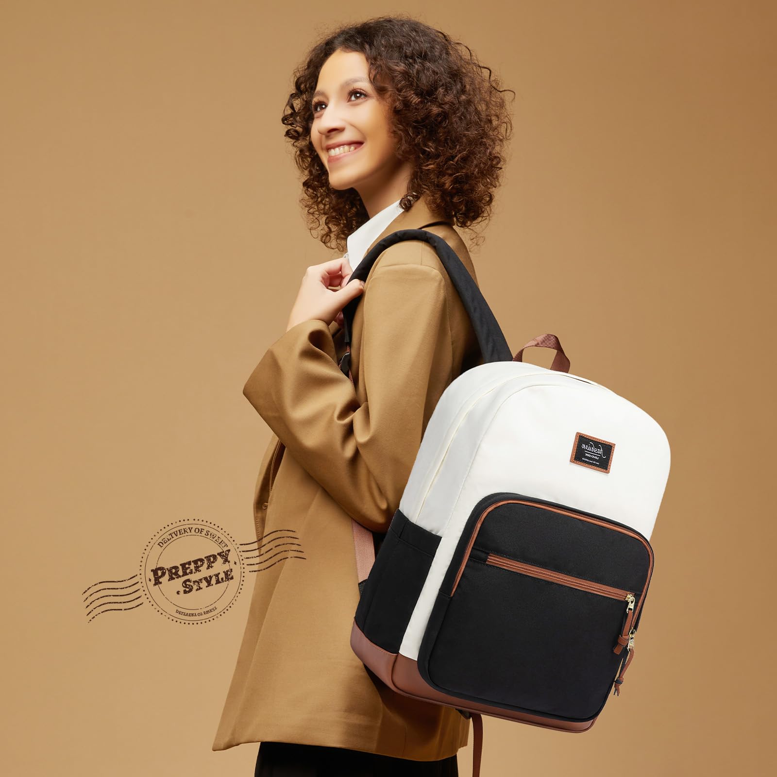 LOVEVOOK Lightweight Water Resistant Backpack for School & Travel - College Laptop Backpack with 15.6