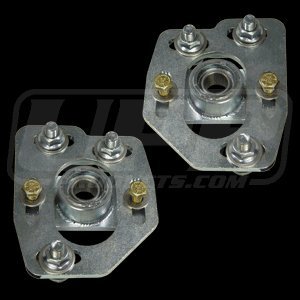 UPR 1990-1993 Ford Mustang Steel Caster Camber Plates - Performance Suspension Upgrade for Drag Racing & Street Driving