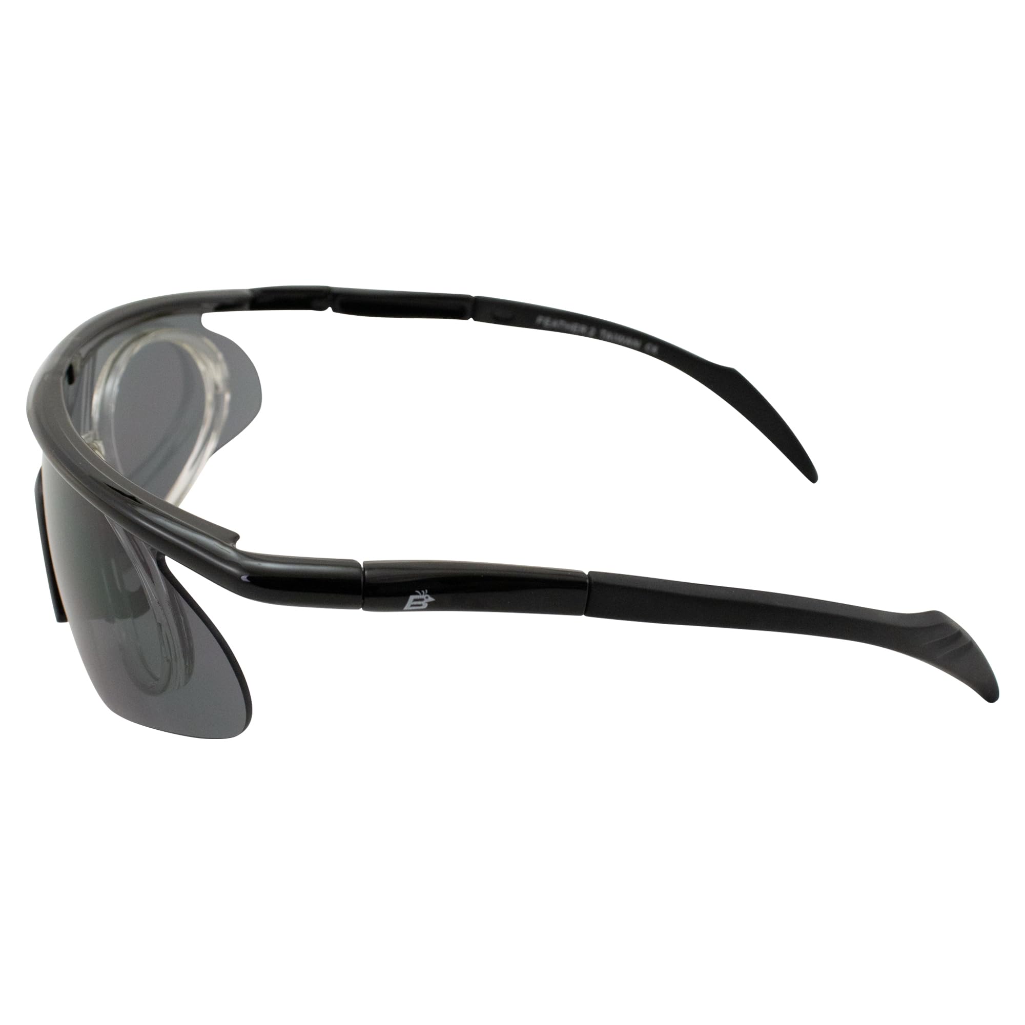Feather 2 Polarized Sunglasses with Smoke & Yellow Lenses - UV Protection for Outdoor Sports, Driving & Beach Activities