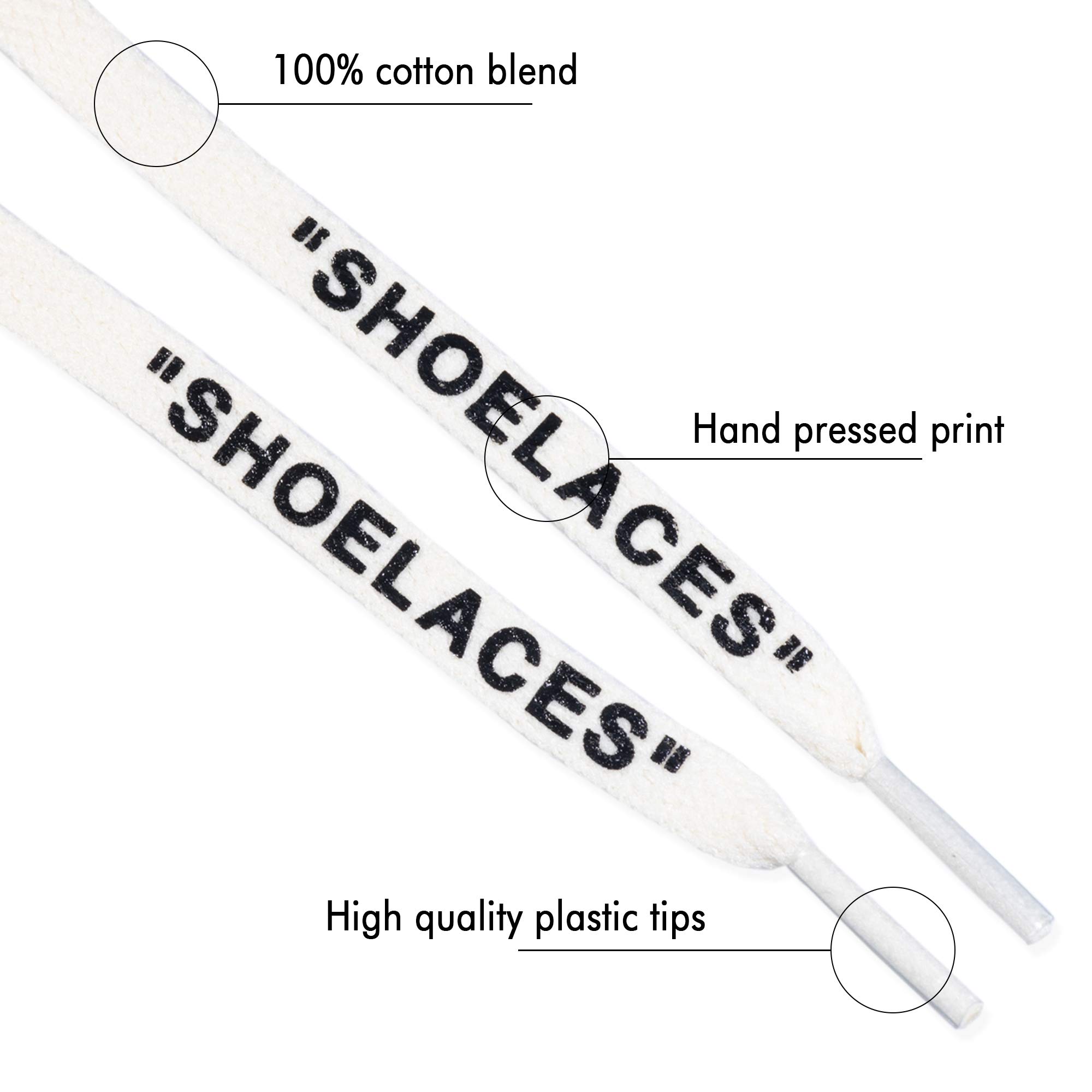 LitLaces - Premium Flat Printed Replacement Shoelaces for Sneakers | Durable & Stylish Shoe Laces for Men & Women | Perfect for Running, Walking & Fashion