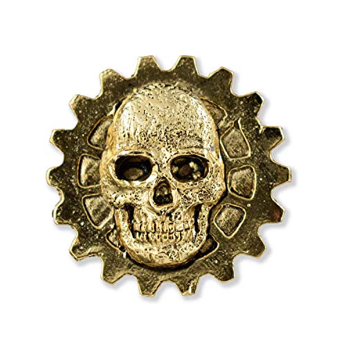 Gear W/ Skull Pin