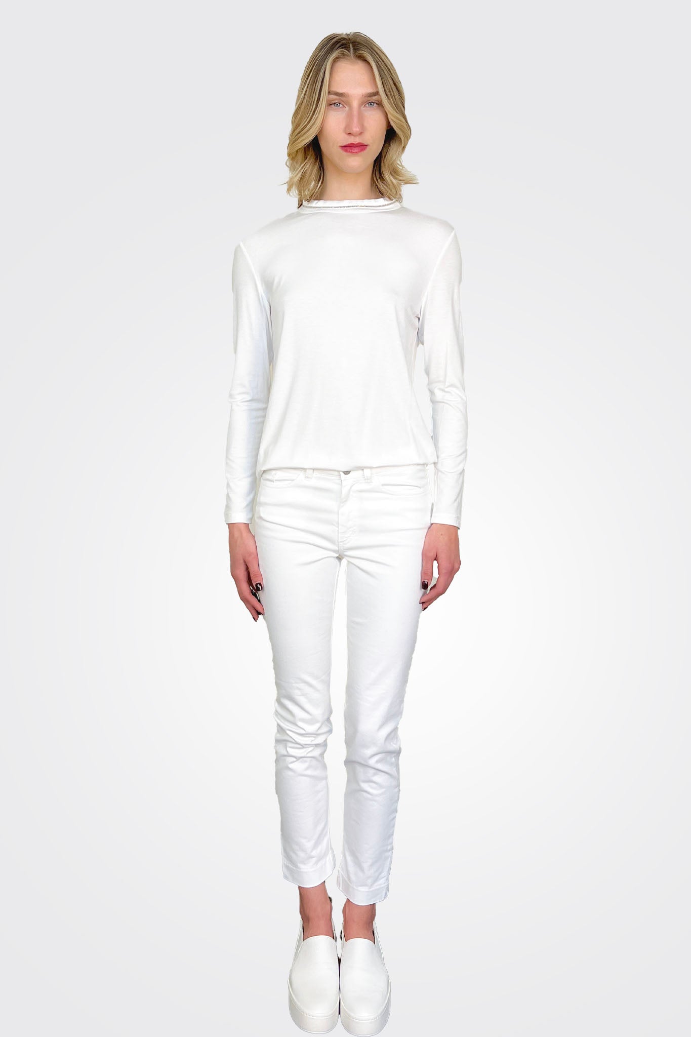 5-Pocket White Trousers for Men - Comfortable Casual Pants for Everyday Wear & Office Outfits
