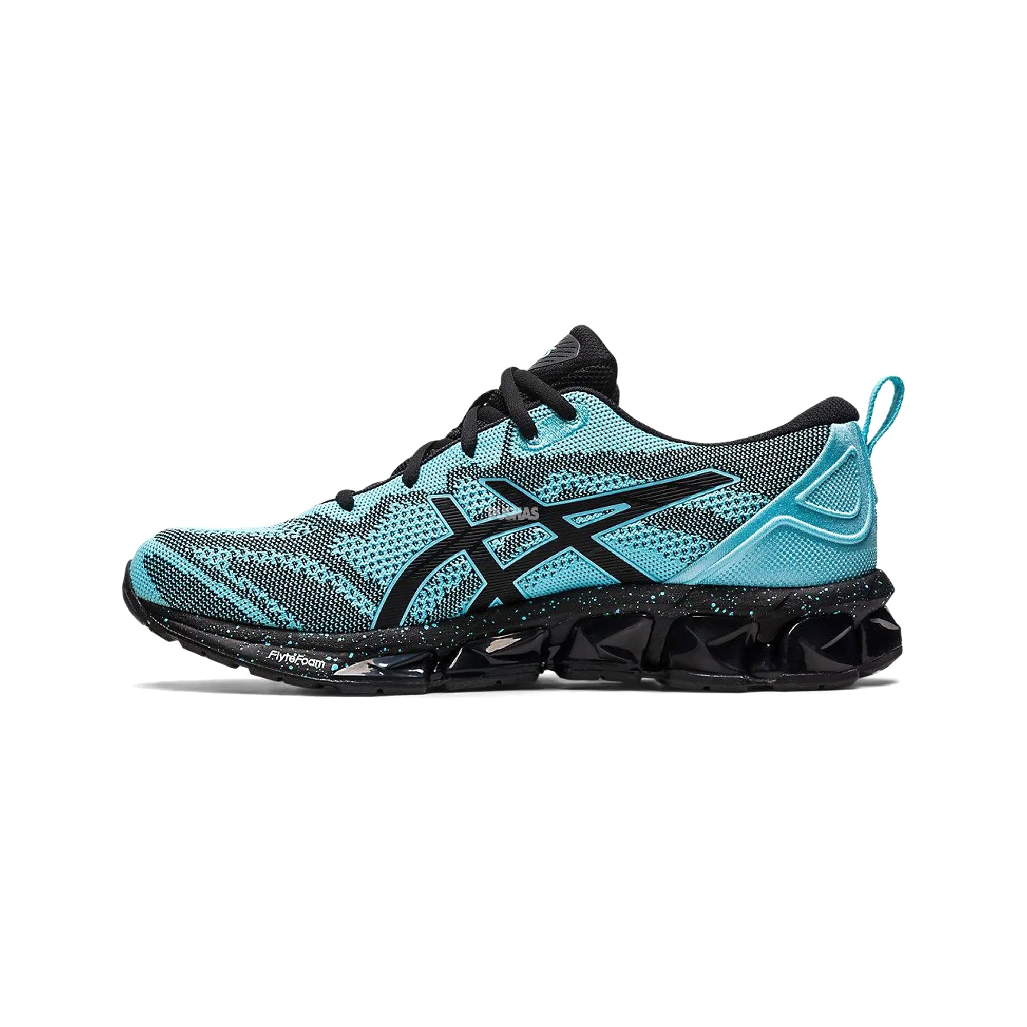ASICS GEL-QUANTUM 360 VII Knit Running Shoes for Men - Bright Cyan/Black | Cushioned Comfort for Long-Distance Running & Gym Workouts