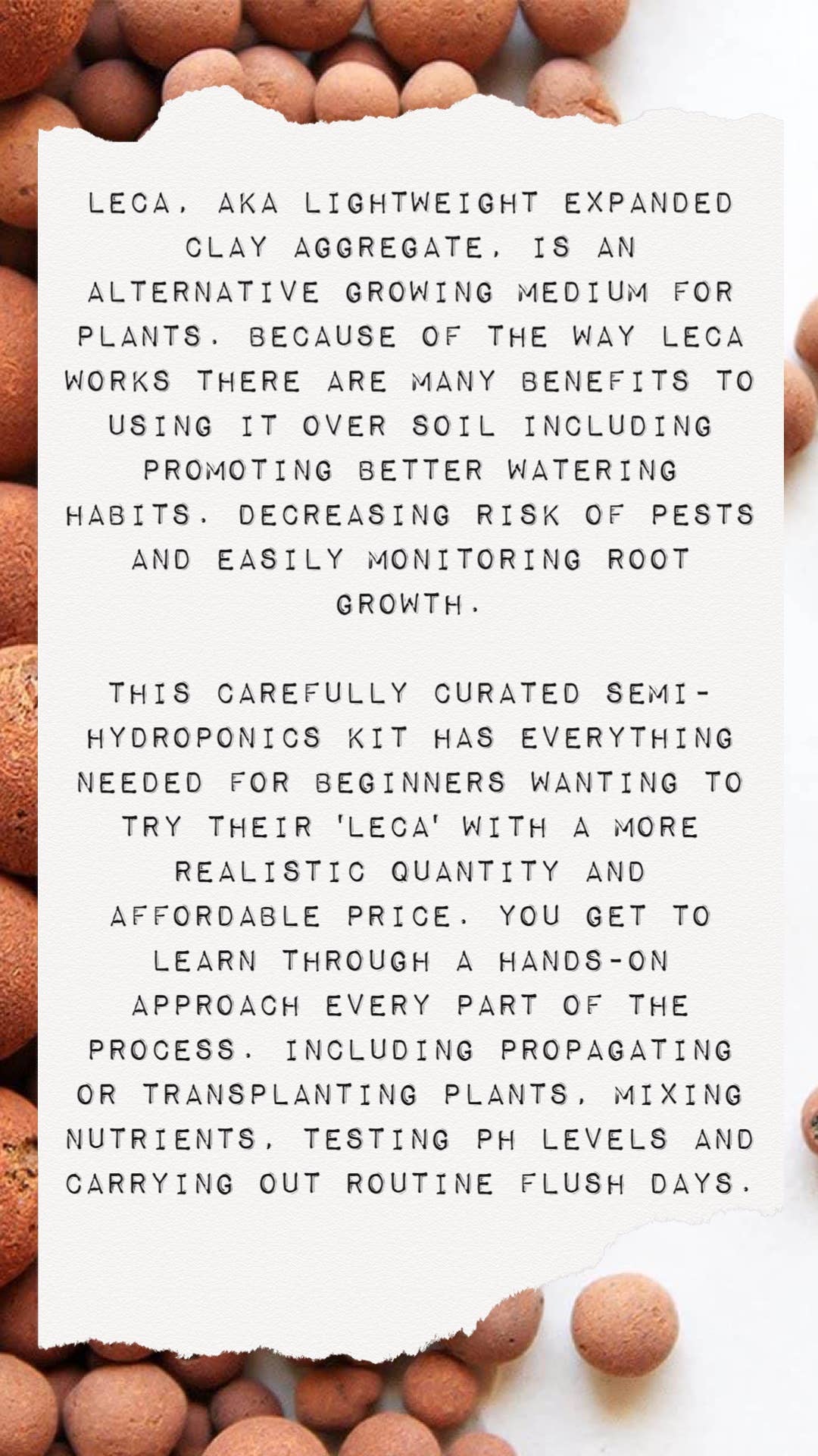 Wish Me 'Leca' Semi Hydroponic Starter Kit - Premium Clay Pebbles for Indoor Plants, Orchids & Herb Gardening | Perfect for Hydroponics, Aquaponics & Home Gardening