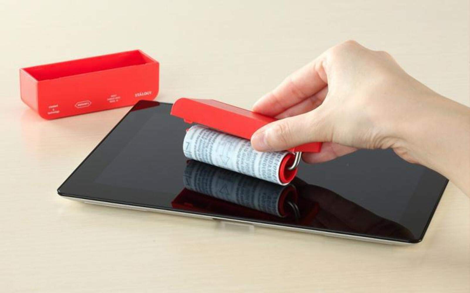 Stalogy 017 Touch Screen Cleaning Roller Refill - 12 Clear Sheets for Phones & Tablets