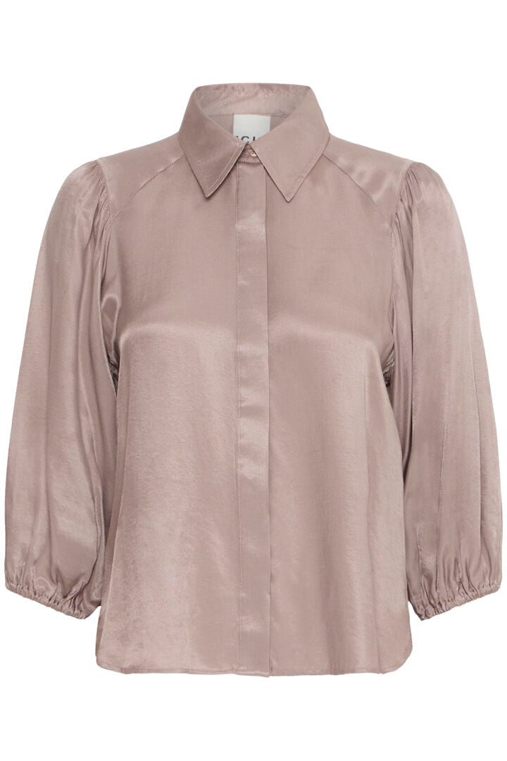 Ada 3/4 Sleeve Blouse with Unique Fungi Print - Women's Fashion Top for Office, Date Night & Casual Wear