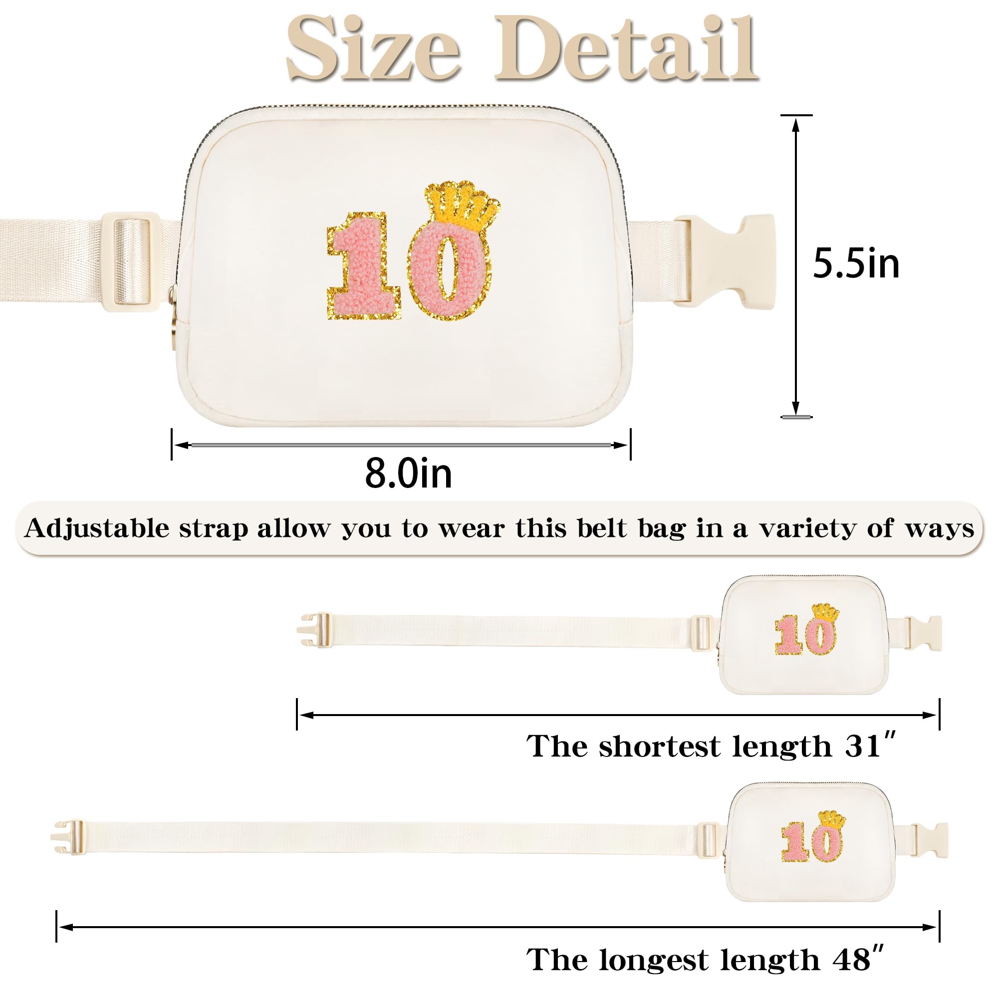 Best Birthday Gifts for 10-13 Year Old Girls - Trendy Fanny Pack, Scented Candles, Cute Socks, Necklace Set & Greeting Card Gift Box | Perfect for Parties, Sleepovers & Special Occasions