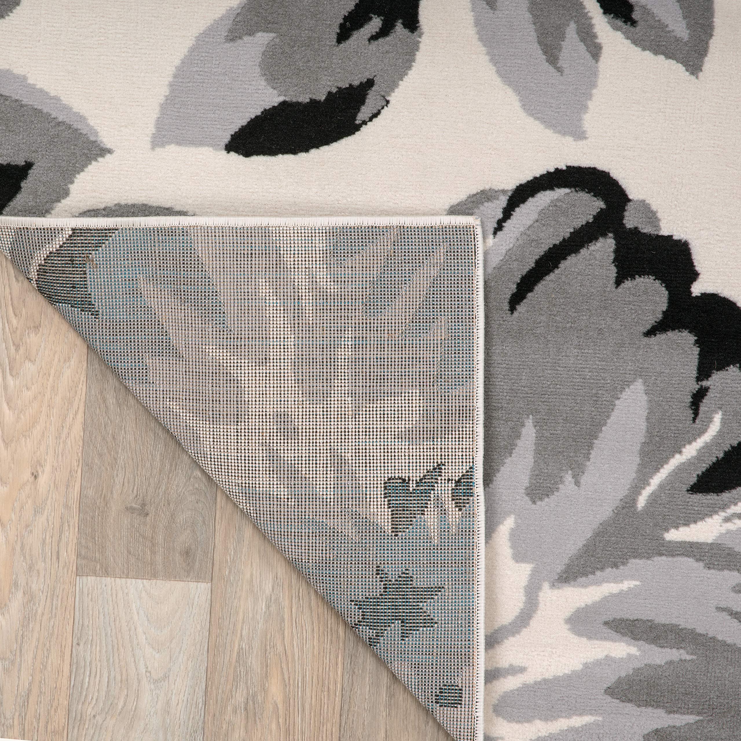 Modern Floral Round Rugs 6' 6