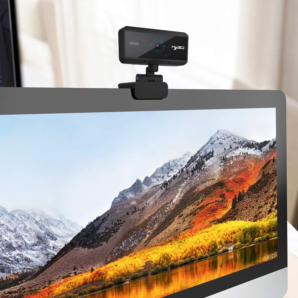 HOOLRZI 1080P HD Webcam with Built-in Microphone, USB Plug & Play Computer Camera for PC/Mac/Laptop - Perfect for Live Streaming, Video Conferencing, Online Classes & Zoom Meetings