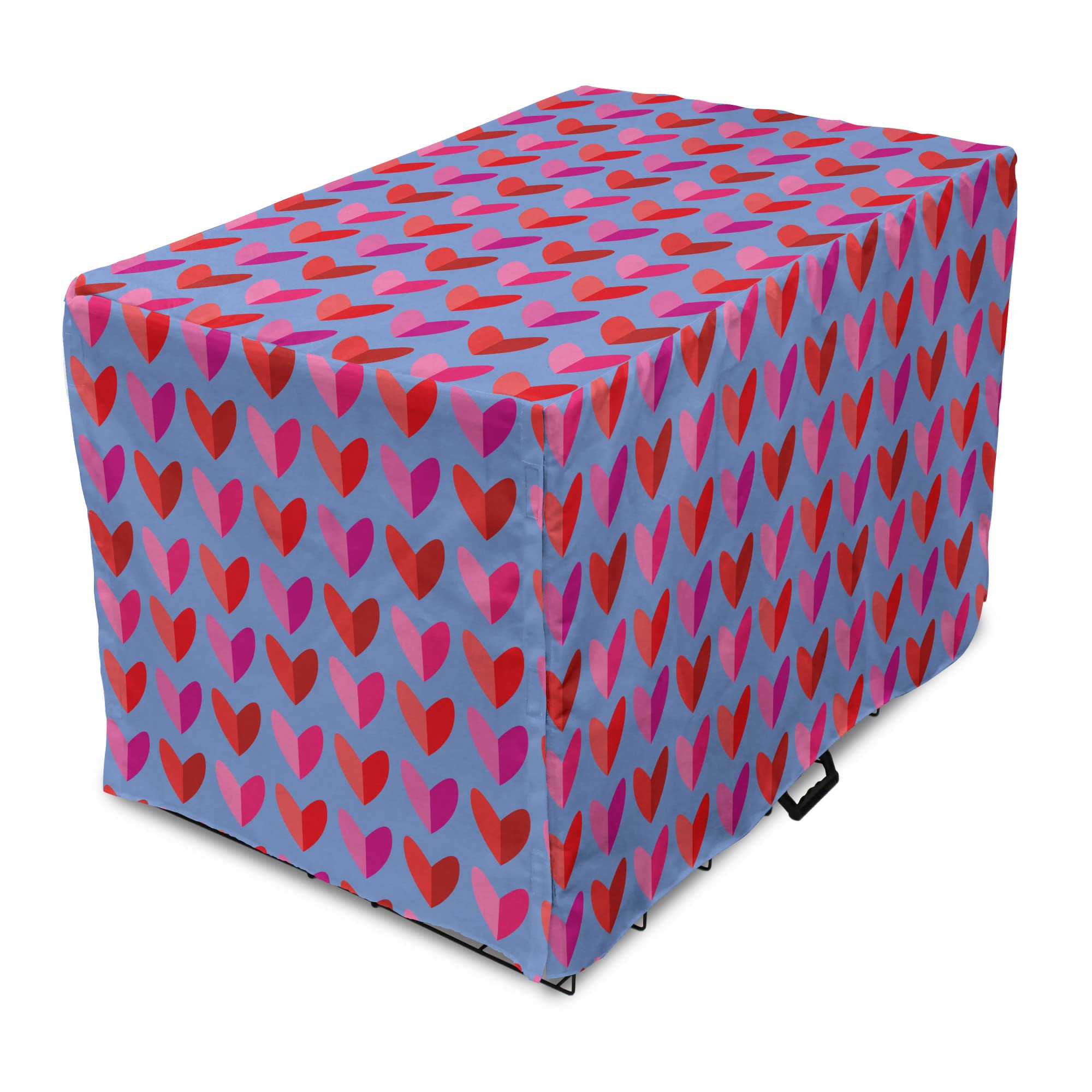 Lunarable Colorful Dog Crate Cover - Soft, Durable & Breathable Pet Kennel Cover for Large, Medium, Small Dogs - Perfect for Home, Travel & Outdoor Use