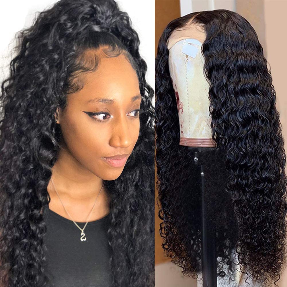 LUMIERE 24 Inch Deep Wave Lace Front Wigs for Black Women - 13x4 HD Lace Frontal Unprocessed Virgin Human Hair Wig with Baby Hair - Perfect for Daily Wear, Cosplay & Special Occasions