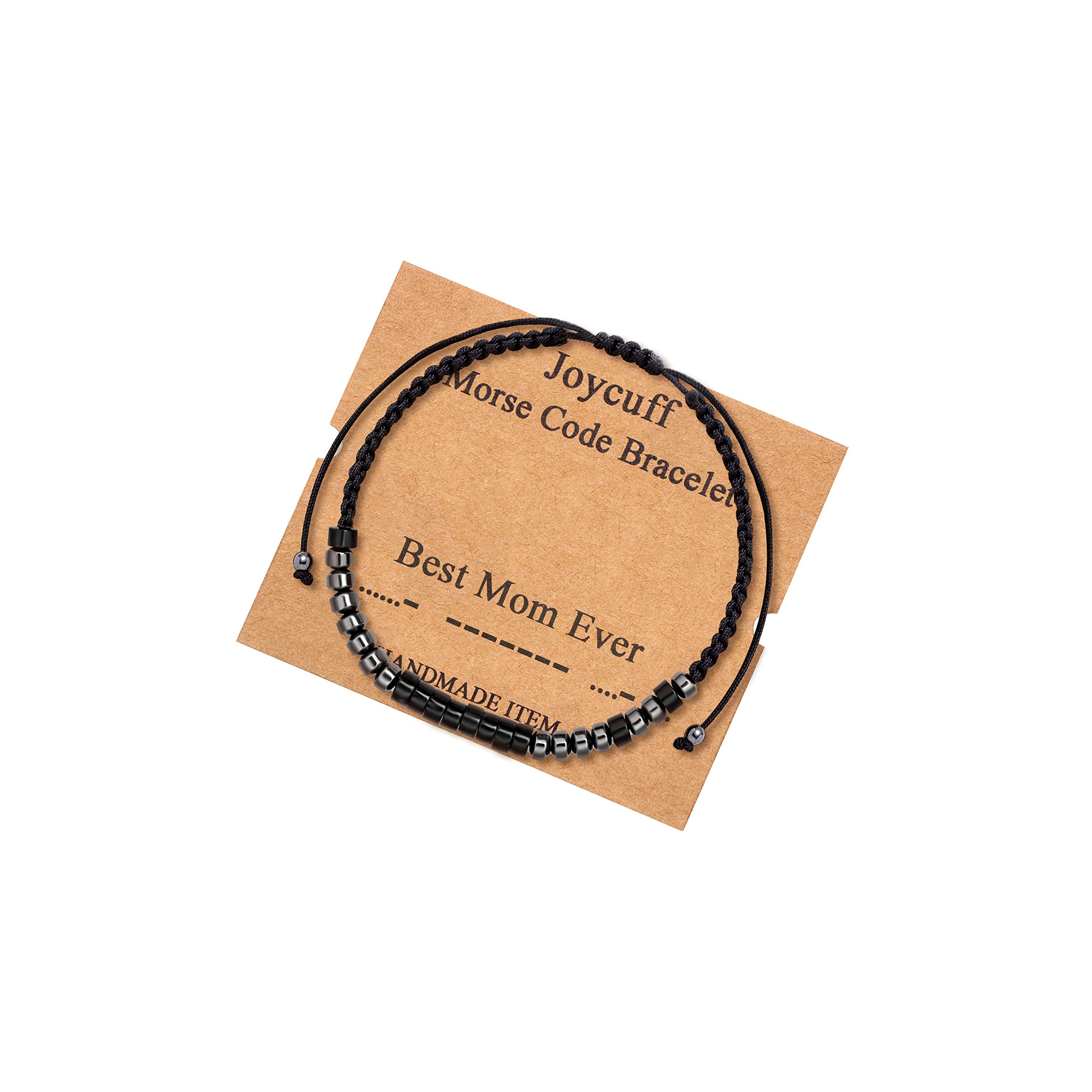 JoycuFF Morse Code Bracelet for Women - Inspirational Jewelry with Secret Message, Funny & Thoughtful Gift for Her - Christmas, Birthday, Anniversary - Perfect for Everyday Wear, Date Nights & Special Occasions