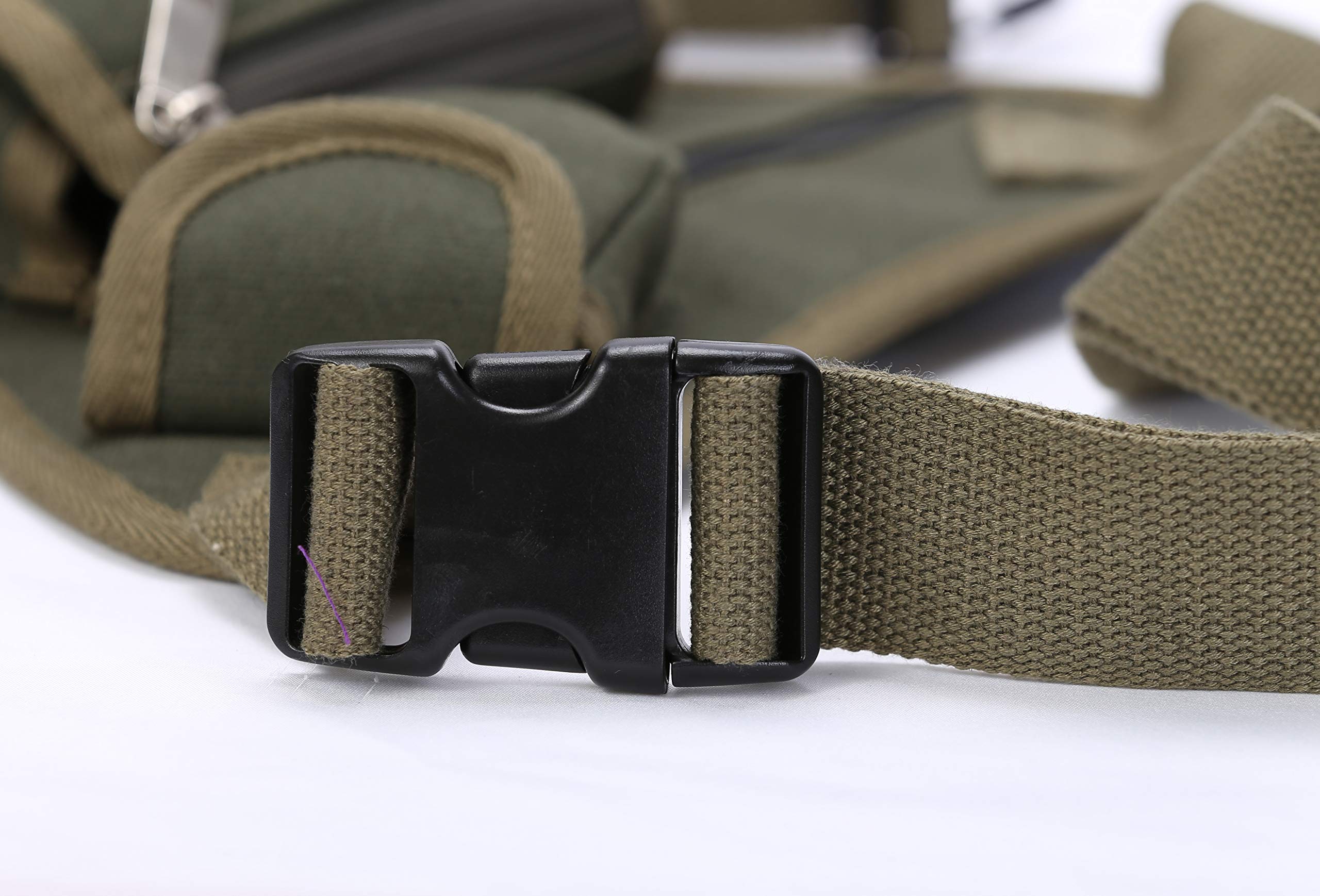 **Waterproof Canvas Waist Bag - Adjustable Fanny Pack for Running, Cycling & Motorcycle Riding - Durable Outdoor Crossbody Leg Bag for Hiking, Travel & Sports**