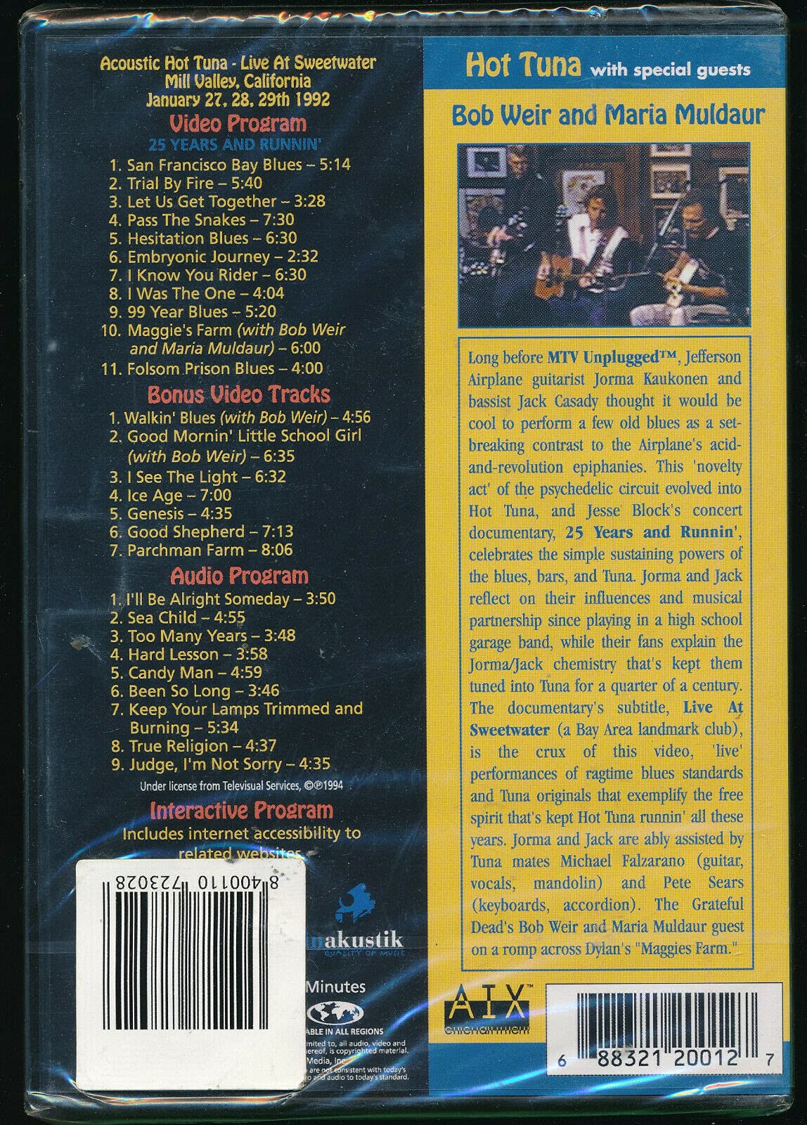 Hot Tuna - Acoustic Blues Live at Sweetwater | Authentic Blues Music Album | Perfect for Relaxing Evenings & Live Music Lovers