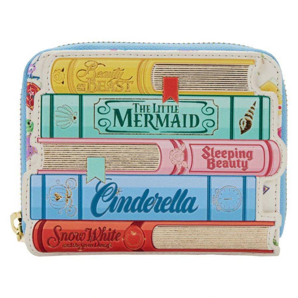 Disney Princess Books Classic Zip Around Wallet by Loungefly - Stylish & Functional Wallet for Disney Fans, Perfect for Theme Parks, Shopping & Everyday Use