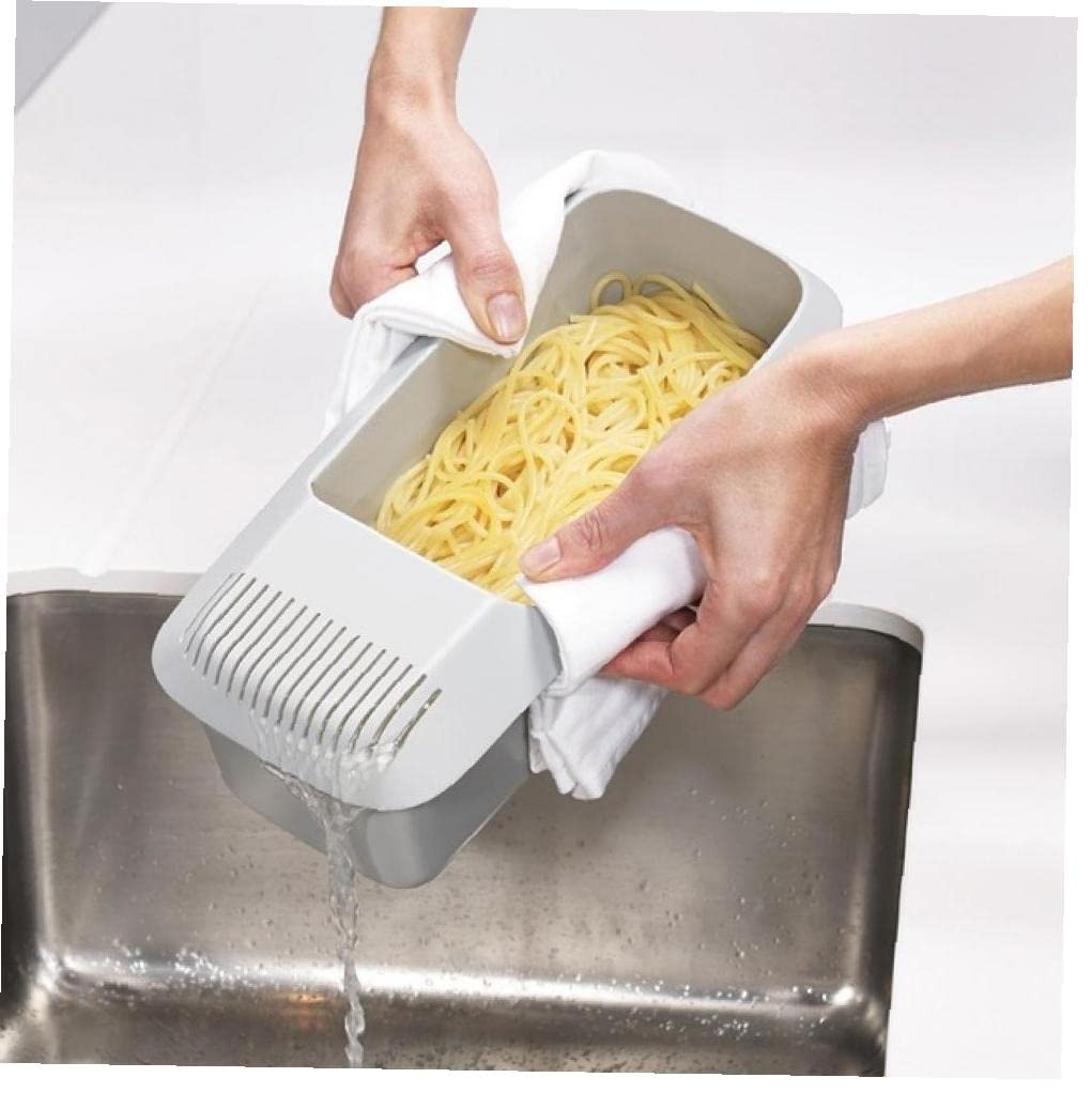 **Microwave Pasta Cooker with Strainer – Heat-Resistant Spaghetti Bowl & Noodle Cooker – Perfect for Quick Meals, Dorm Cooking & Busy Kitchens**