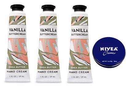 Bath and Body Works 3-Pack Vanilla Buttercream Hand Cream - 1 Oz Travel Size Moisturizing Body Lotion for Dry Skin - Perfect for On-the-Go Hydration, Gift Sets & Daily Hand Care Routine