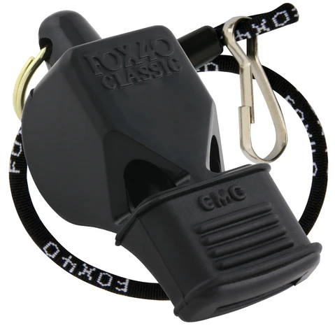 Trifox Official Classic Referee Whistle with Lanyard Clip - Loud Sports Whistle for Coaches, Referees, Teachers & Outdoor Activities - Perfect for Soccer, Basketball, PE Class & Emergency Signaling