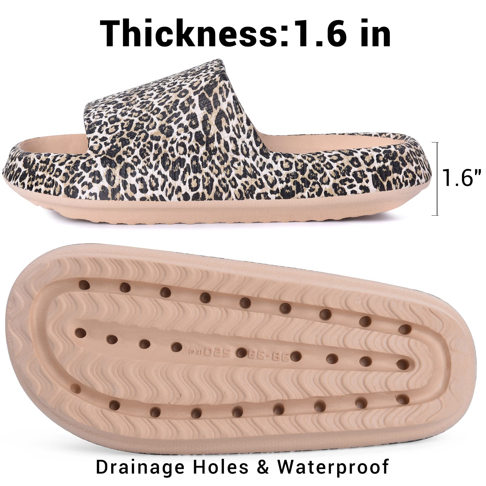 **VONMAY Cloud Slides for Men & Women - Quick-Drying Pillow Slippers with Non-Slip Sole & Cushioned Support - Perfect for Shower, Pool, Beach, and Indoor Comfort**