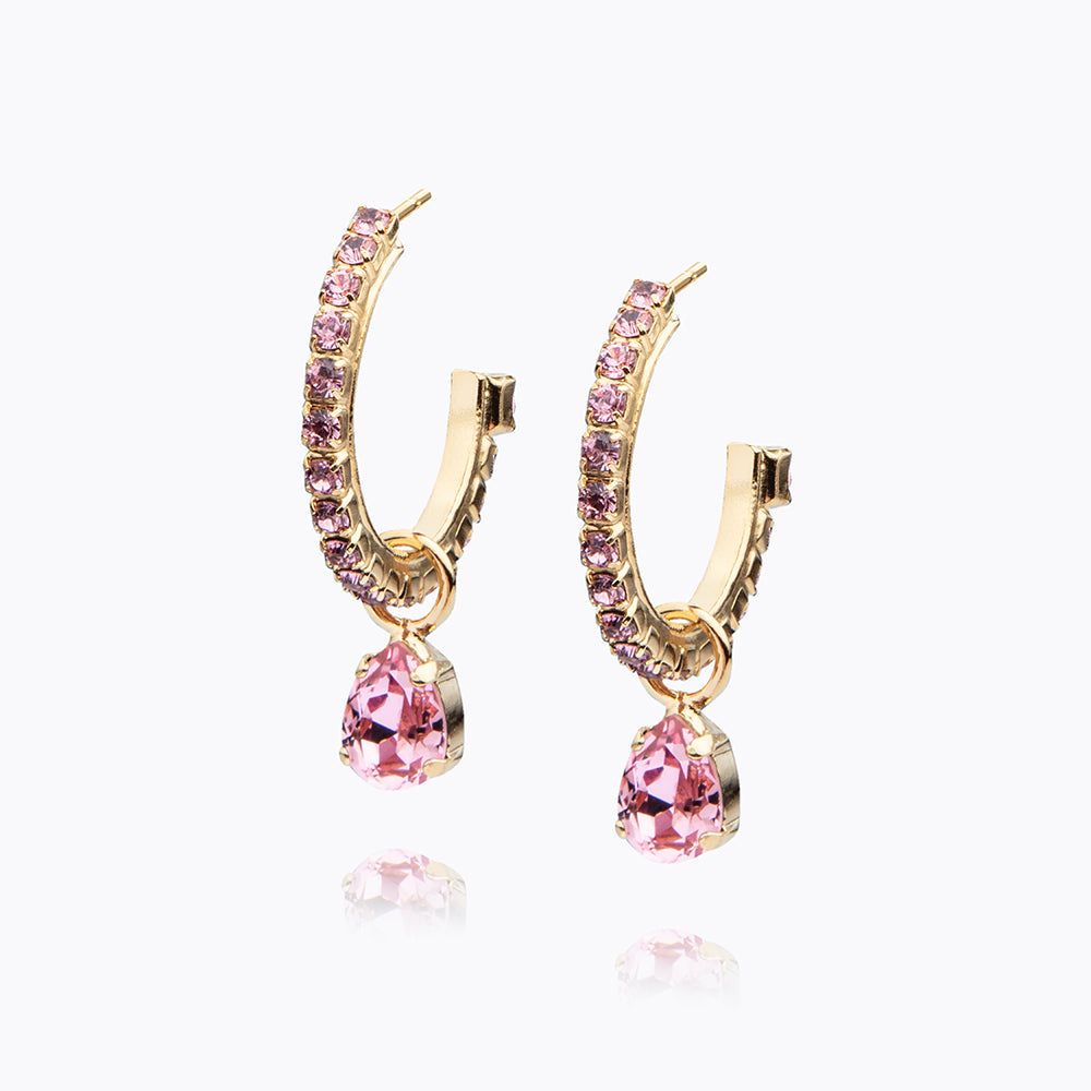 Elegant Tracy Loop Earrings in Light Rose Gold - Perfect for Everyday Wear, Parties & Special Occasions