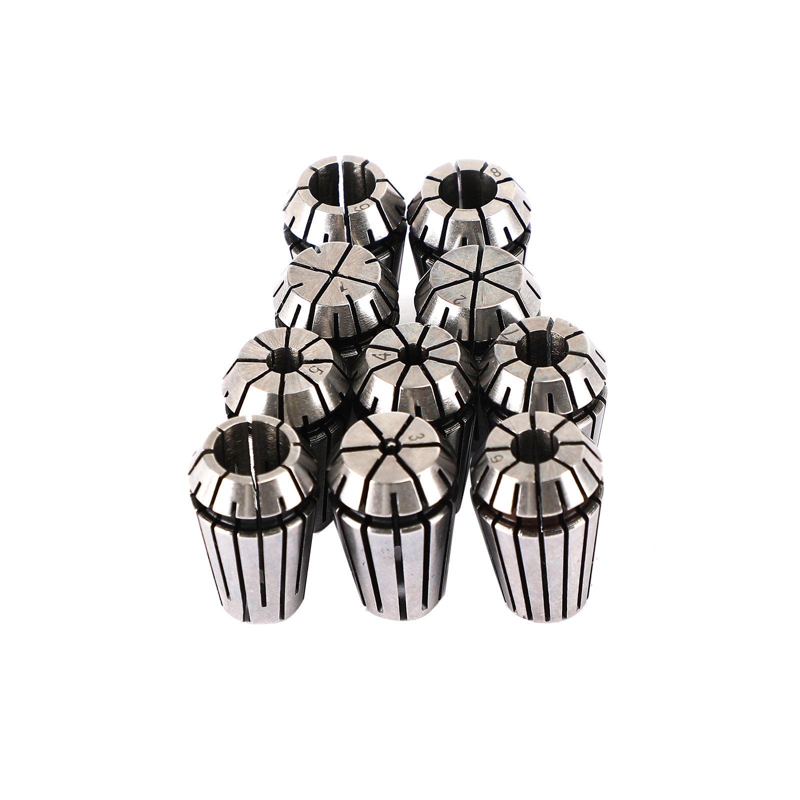 10Pcs ER16 Spring Collet Set - High Precision CNC Milling & Lathe Tool Accessories for Engraving Machines - Durable Steel Construction - Perfect for Metalworking, Woodworking & DIY Projects