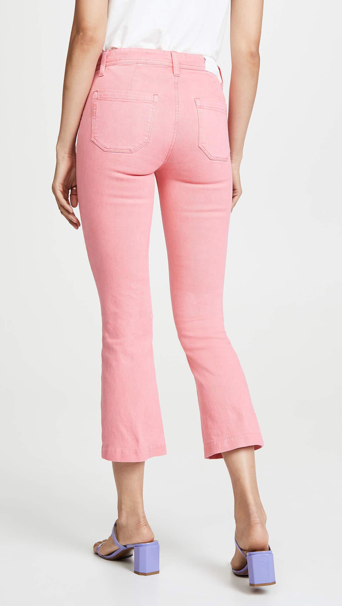 PAIGE Women's Collete Crop Flare Leg Jeans - High Waist Bootcut Denim Pants for Casual Outfits & Date Nights | Perfect for Spring & Summer Styling