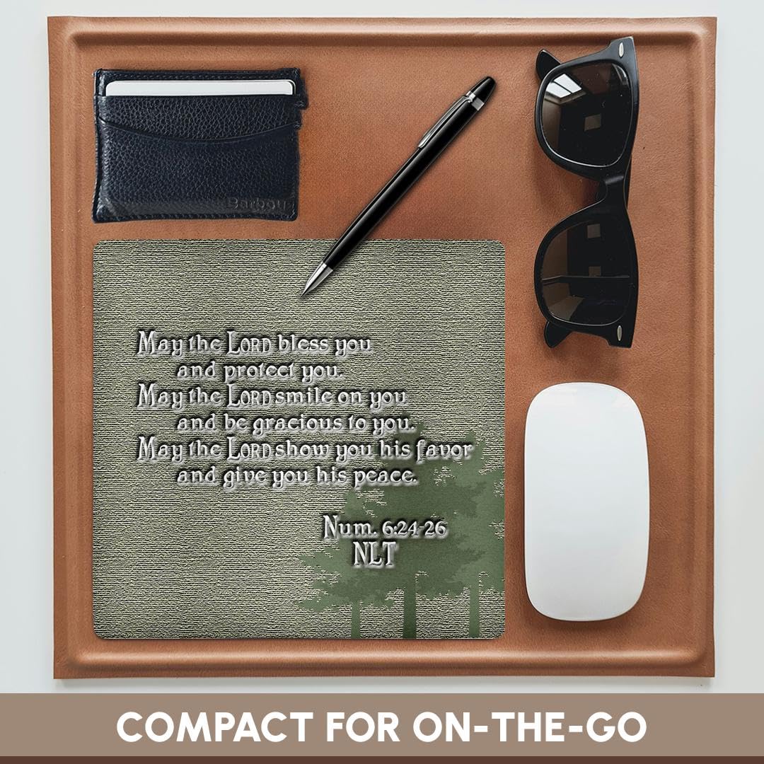 3D Bible Verse Mouse Pad - Aaron's Blessing Numbers 624 26 for Office & Gaming