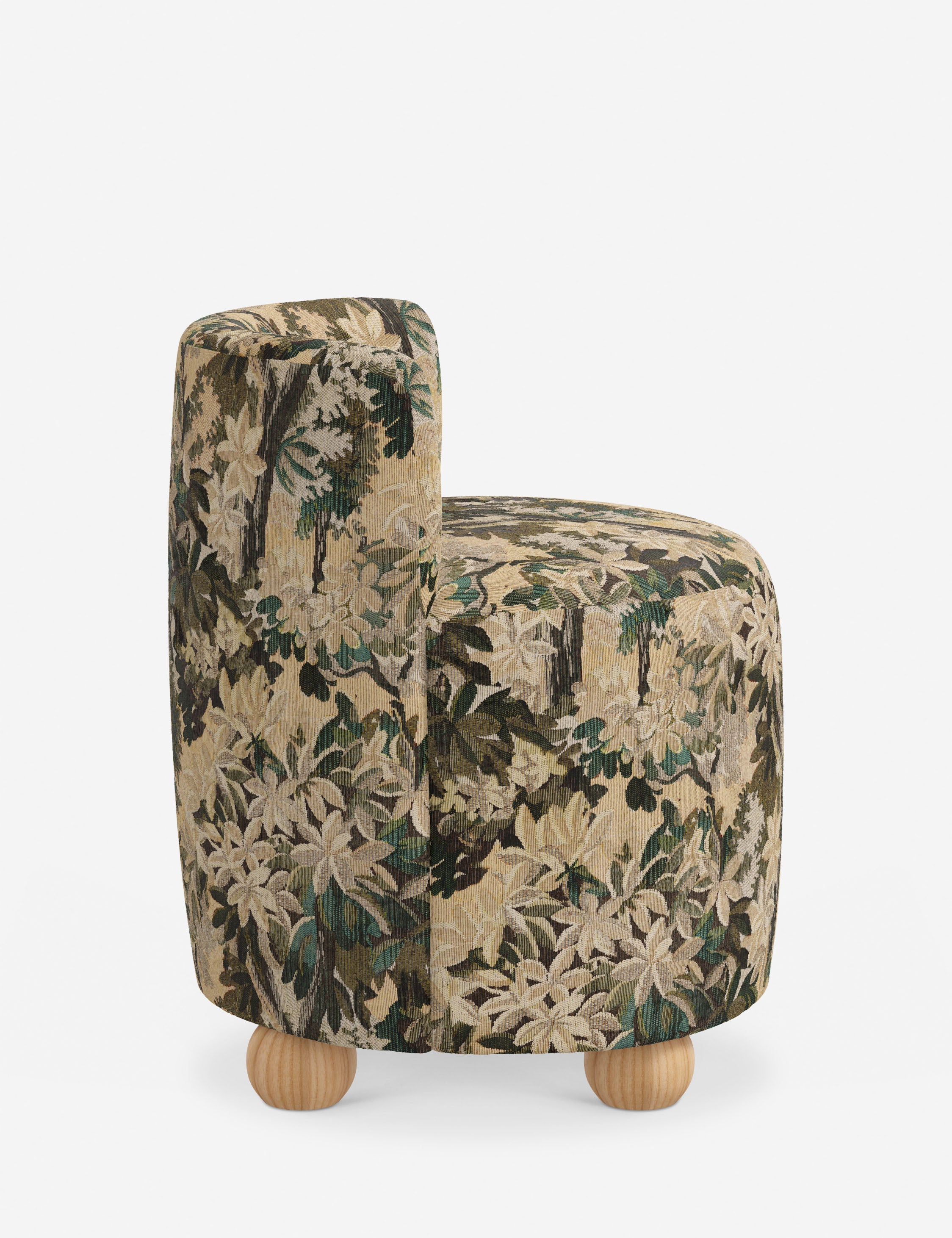 Fernsby Modern Accent Chair - Mid Century Style Upholstered Lounge Chair for Living Room, Bedroom & Office - Comfortable Fabric Armchair with Wooden Legs - Perfect for Reading, Relaxing & Decorating