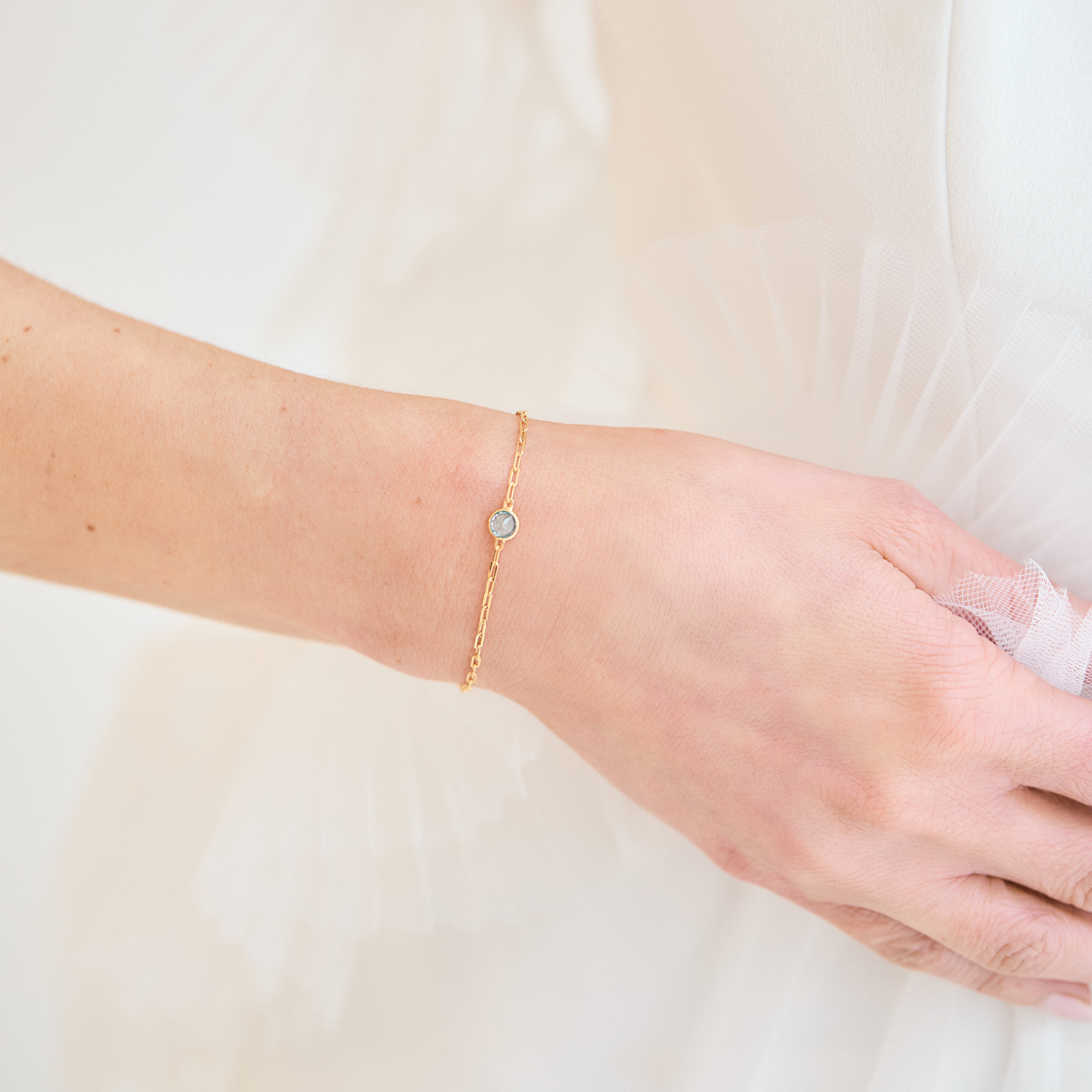 Lucky Something Blue Topaz Bracelet – Elegant Sterling Silver Jewelry for Women, Perfect for Weddings, Anniversaries & Special Occasions