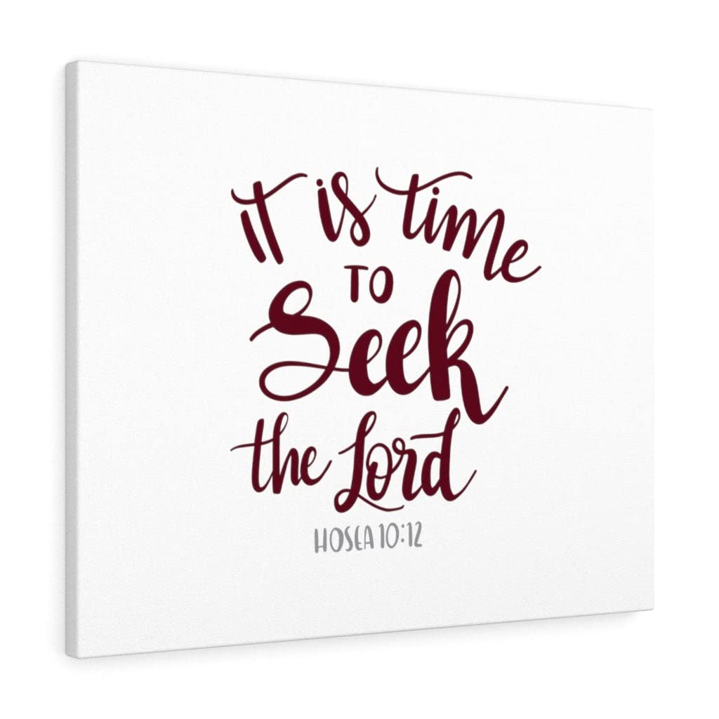 Christian Wall Art - Hosea 10:12 Bible Verse Print - Inspirational Scripture Wall Decor for Home & Church - Ready to Hang Religious Gift for Faithful Expression (Perfect for Living Room, Bedroom or Prayer Space)