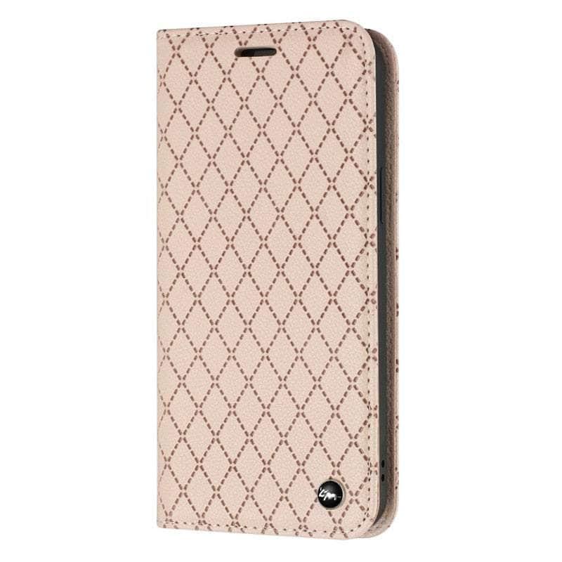 Samsung Galaxy A54 Vegan Leather Wallet Case with Embossing - Slim Protective Cover for Everyday Use & Travel