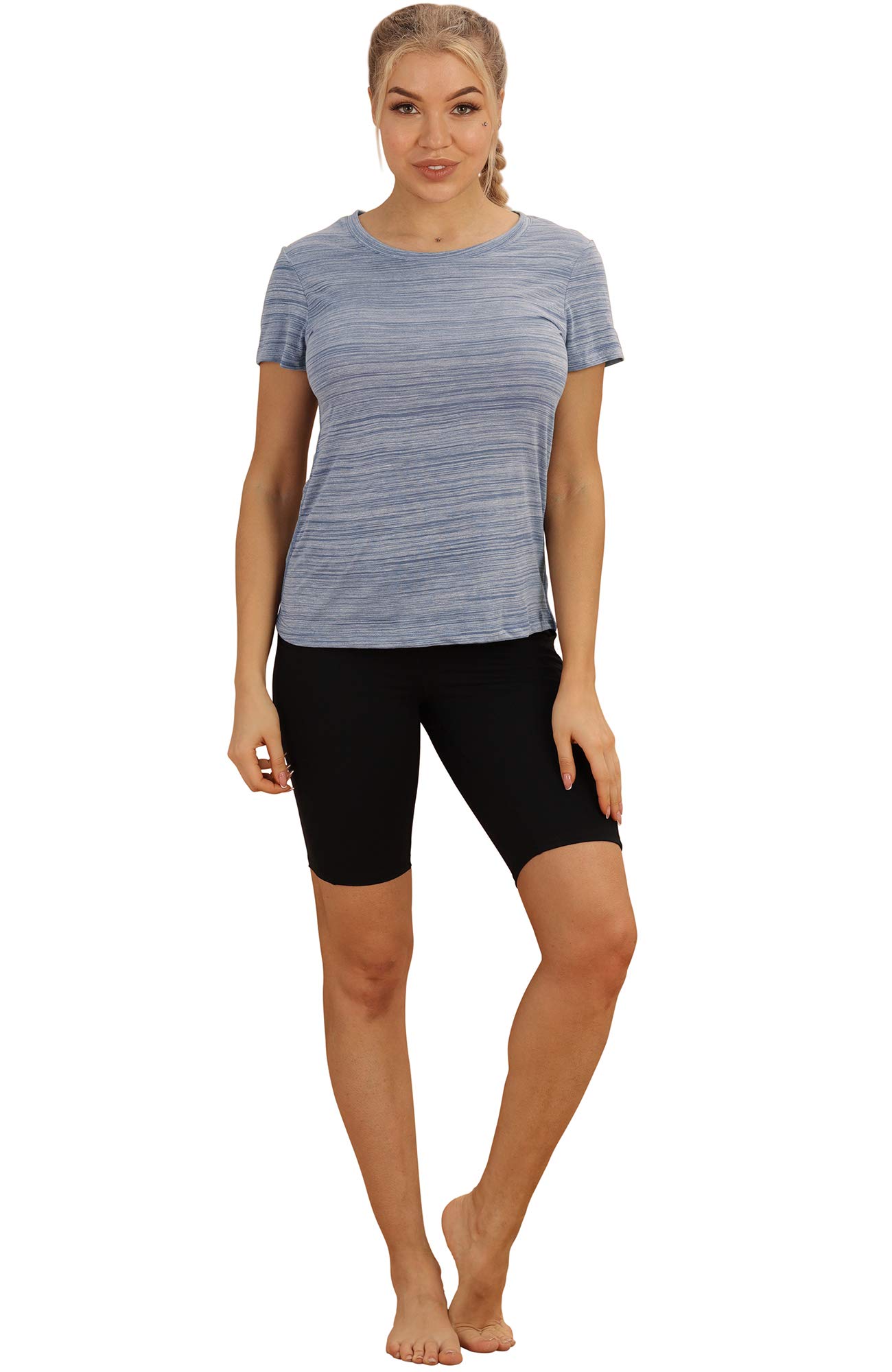 Icyzone Women's Workout Shirts - Breathable Yoga Tops & Gym Clothes for Running, Exercise & Fitness (2-Pack) | Perfect for Yoga, Gym & Outdoor Activities