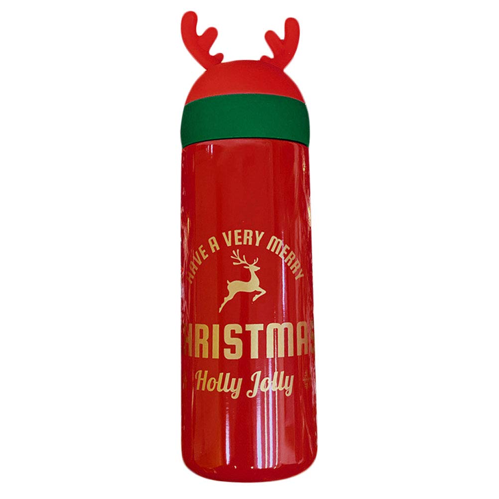 ABOOFAN 1Pc Insulated Christmas Gift Tumbler - 16oz Vacuum Sealed Stainless Steel Travel Mug for Hot & Cold Drinks - Perfect for Holiday Gifting, Office Use & Winter Warmth