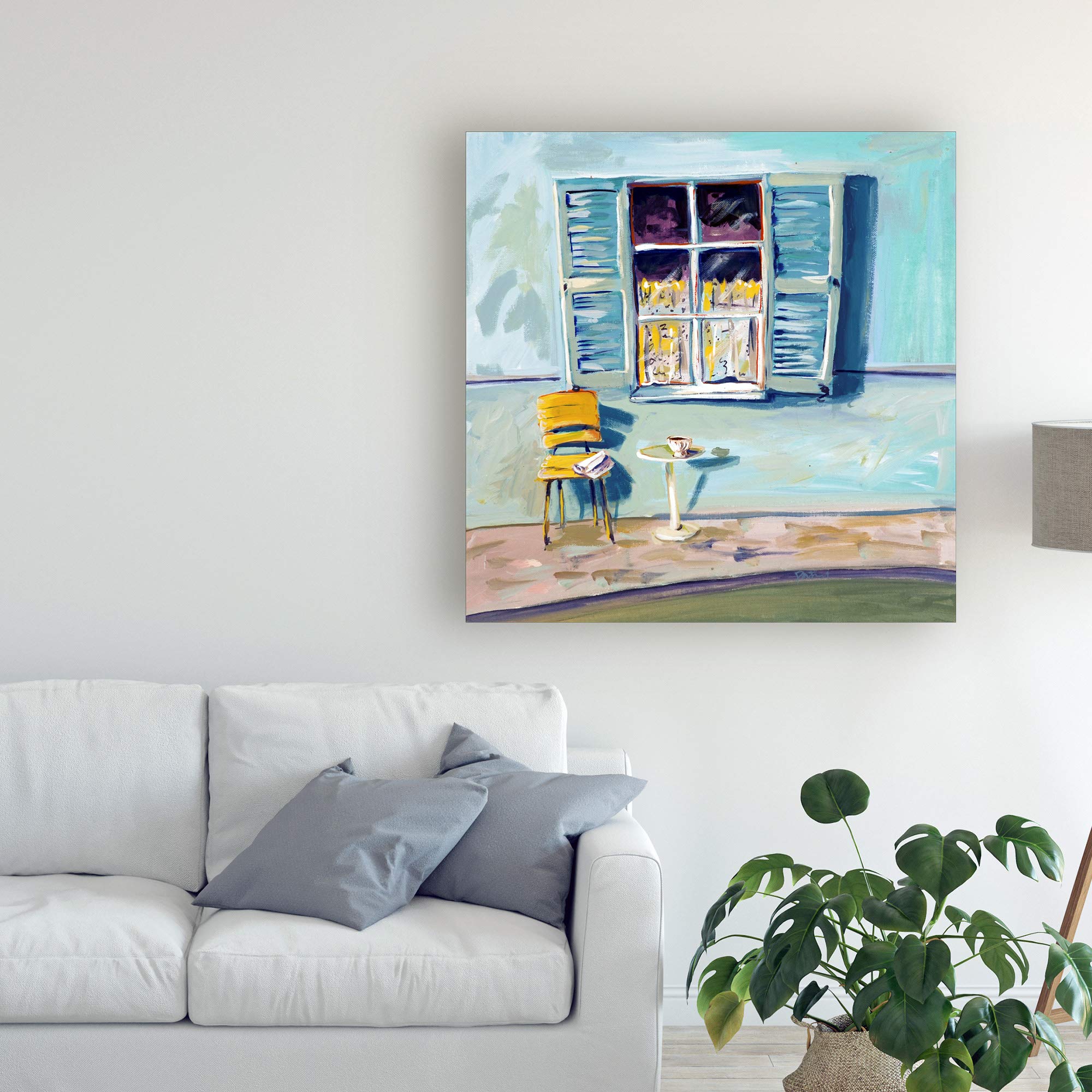 Trademark Fine Art 35x35 Window I by Patricia A. Reed - Premium Canvas Wall Art for Living Room, Bedroom & Office Decor