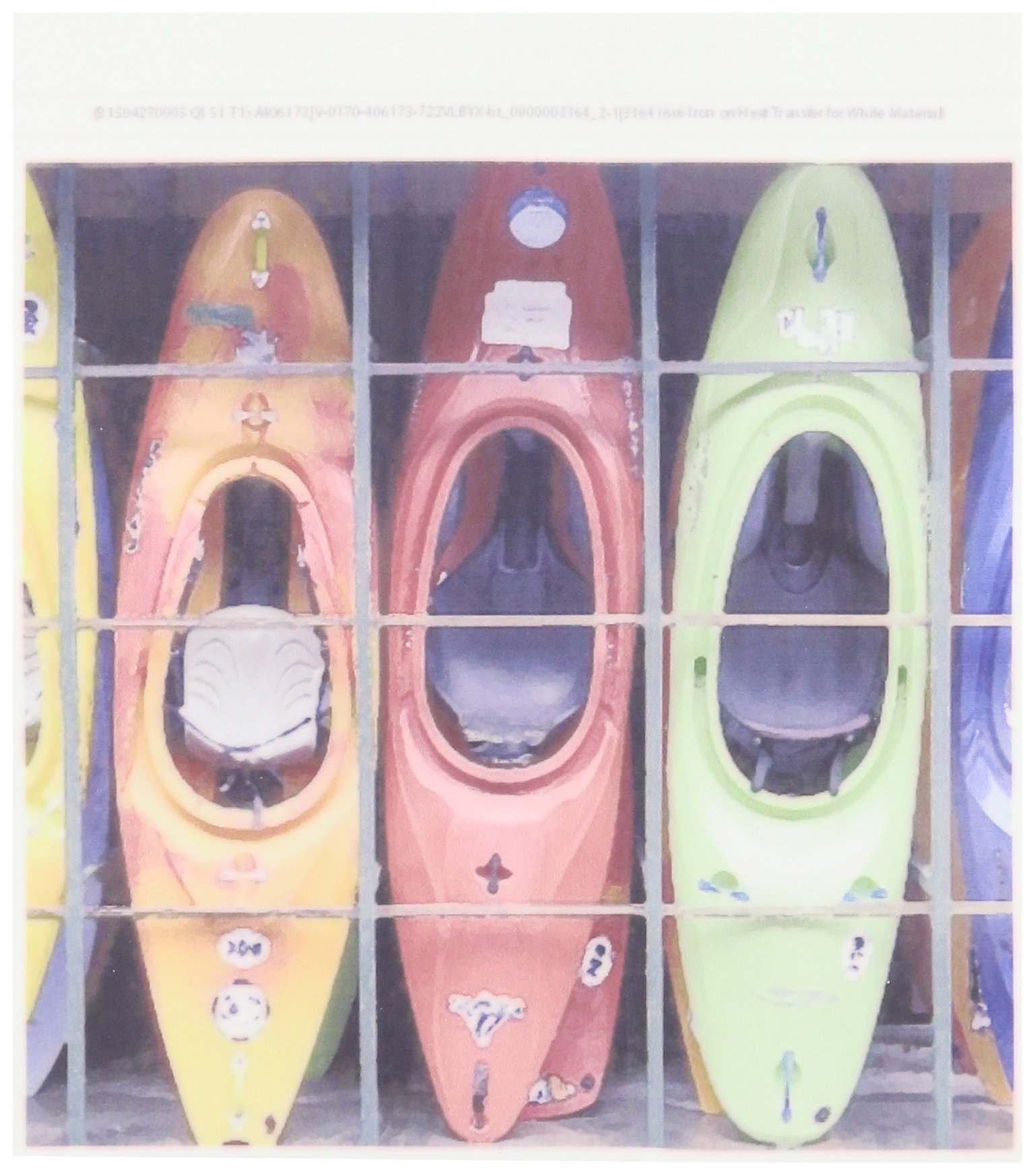 3D Rose Kayak Iron-On Heat Transfer for White Fabric - 6
