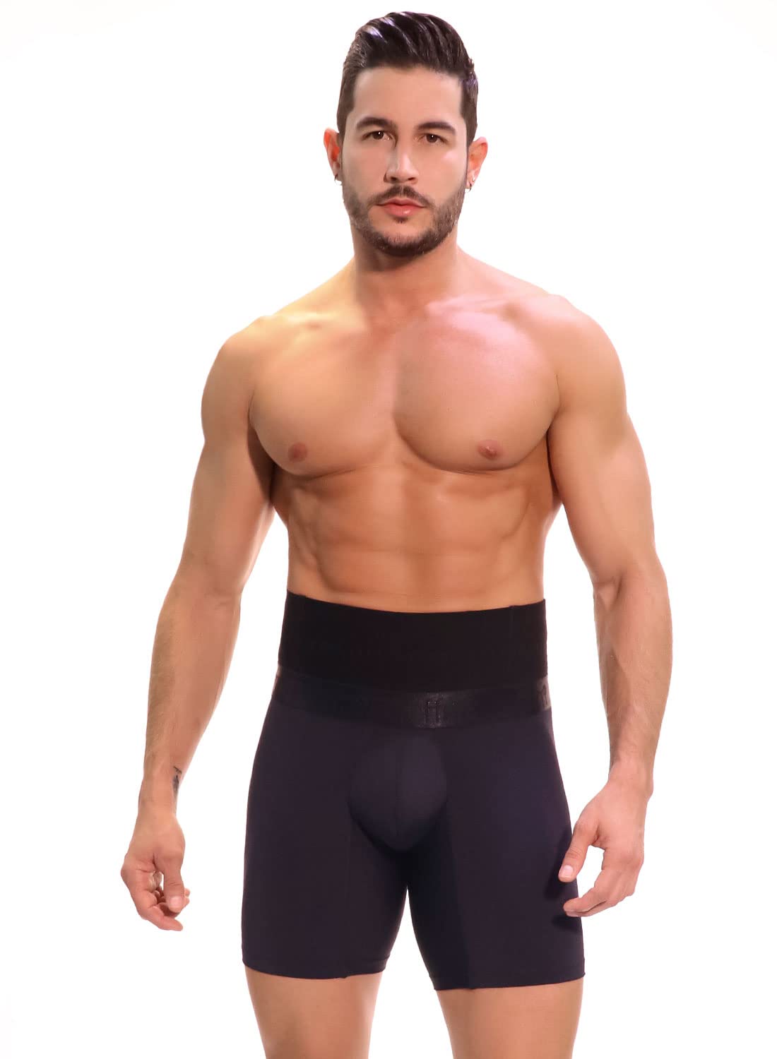 DELIÉ by Fajas Dprada Colombian Shapewear 15121 Men's Slimming Boxer Briefs - Waist Trainer & Body Shaper for Tummy Control, Workout & Everyday Wear