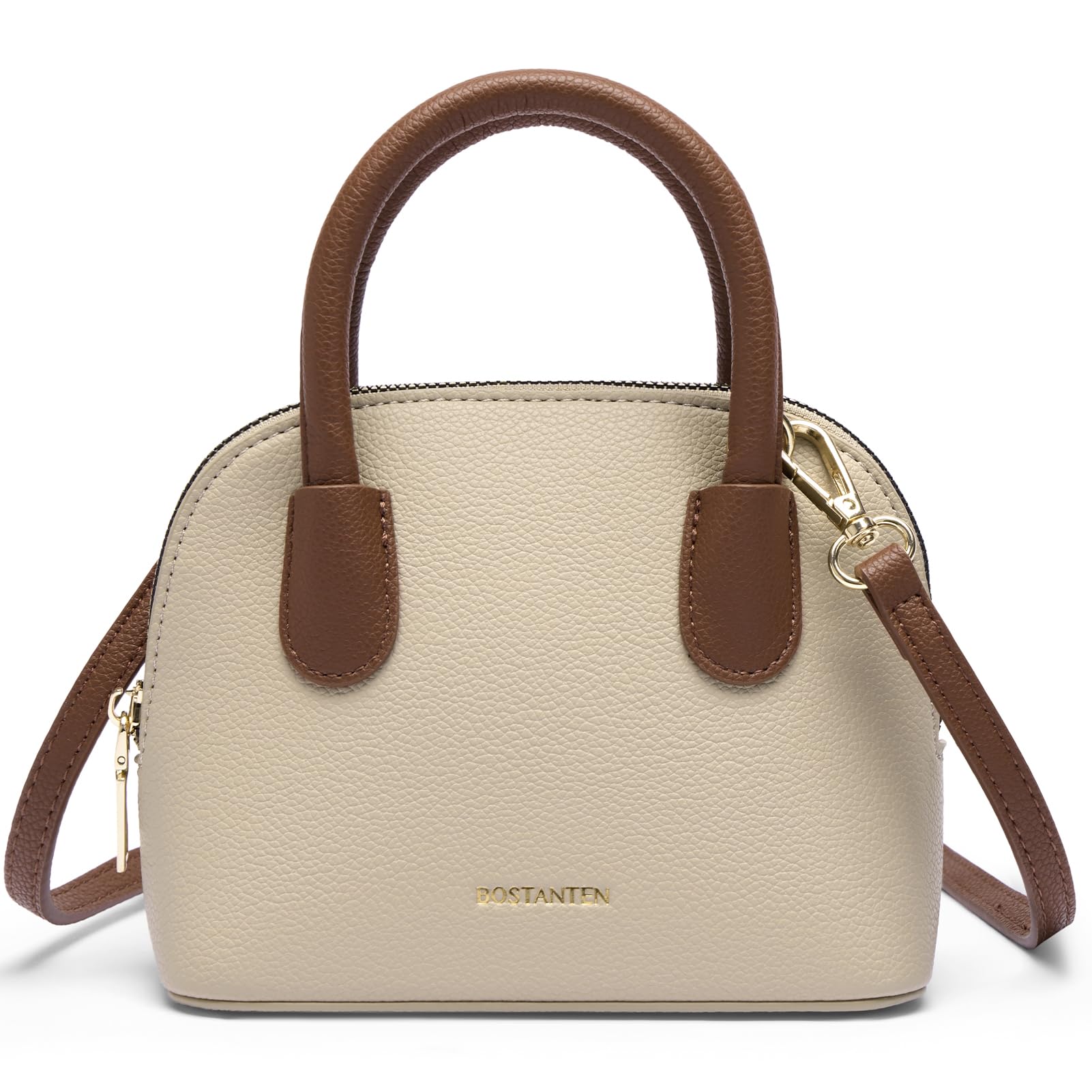 BOSTANTEN Small Crossbody Bag for Women - Mini Vegan Leather Purse with Detachable Strap, Trendy Cute Satchel Handbag | Perfect for Daily Use, Travel & Shopping