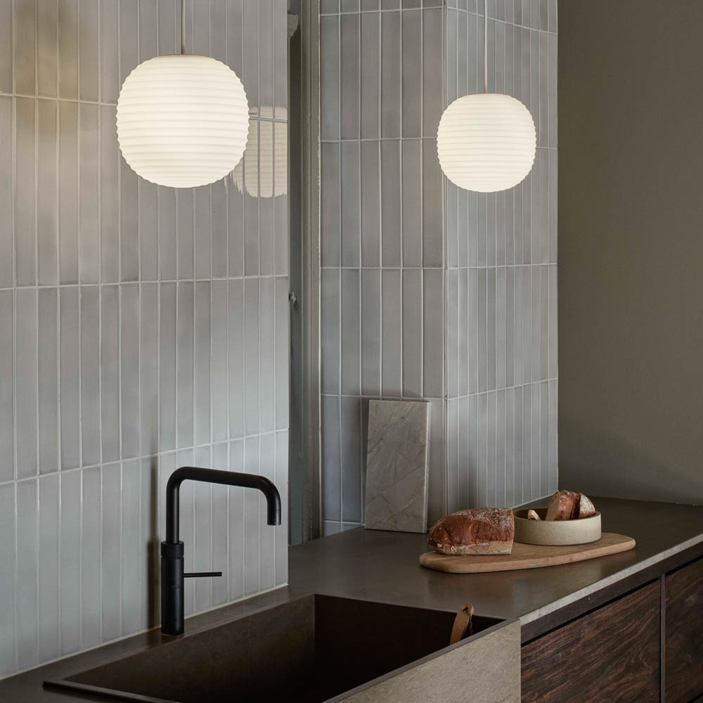 NEW WORKS Lantern Pendant Light - 3 Sizes (Small/Medium/Large) for Bedroom, Living Room & Outdoor Decor