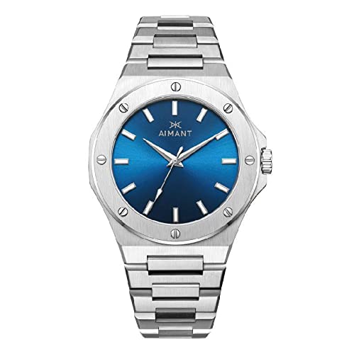 Premium 42mm Men's Analog Watch with Silicone Strap - Waterproof & Durable for Everyday Wear | AIMANT Macao Watches | Perfect for Business, Casual & Outdoor Activities