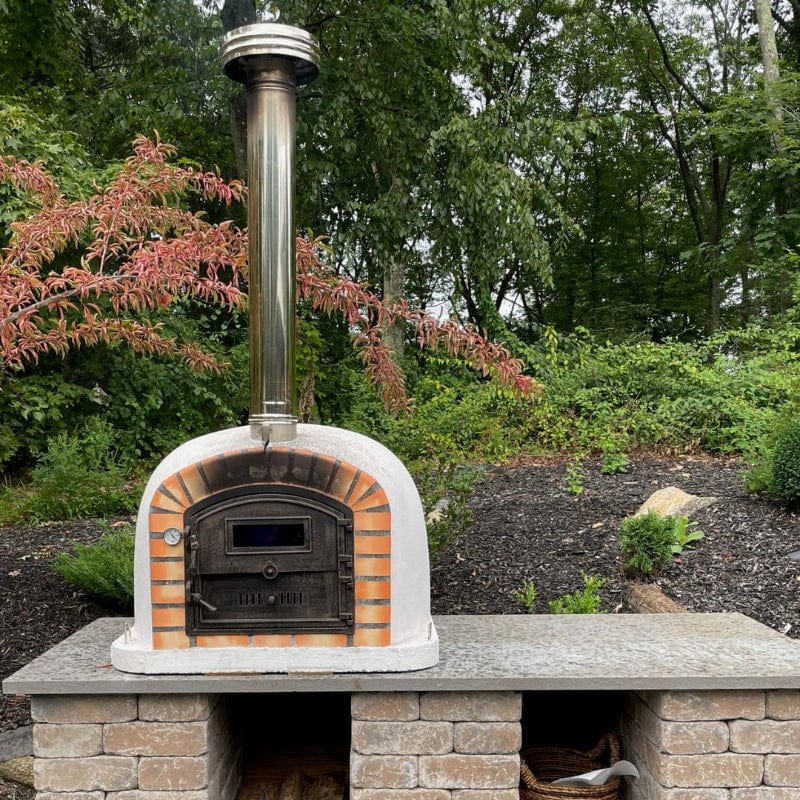 Premium Lisboa Brick Pizza Oven - Outdoor Wood Fired Pizza Maker for Backyard, Patio & Garden Cooking - Perfect for Authentic Italian Pizza, Bread & Baking