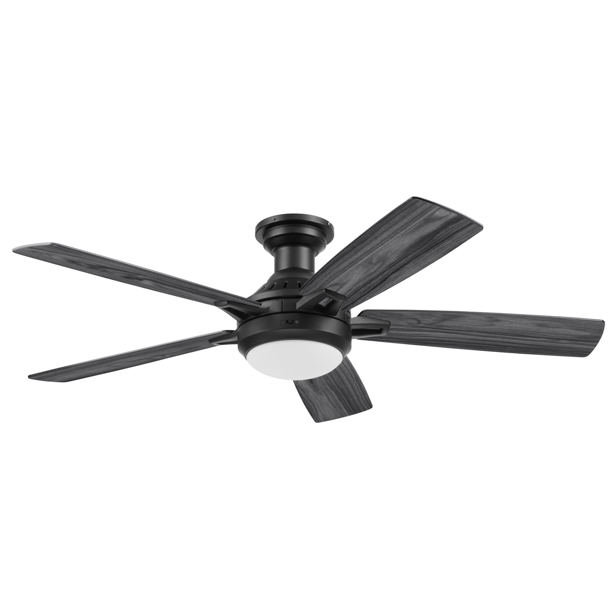 Honeywell Radstock 52 Inch Matte Black LED Ceiling Fan with Remote Control - Dimmable Color Changing Light, Energy Efficient Quiet Motor for Bedroom, Living Room, Office