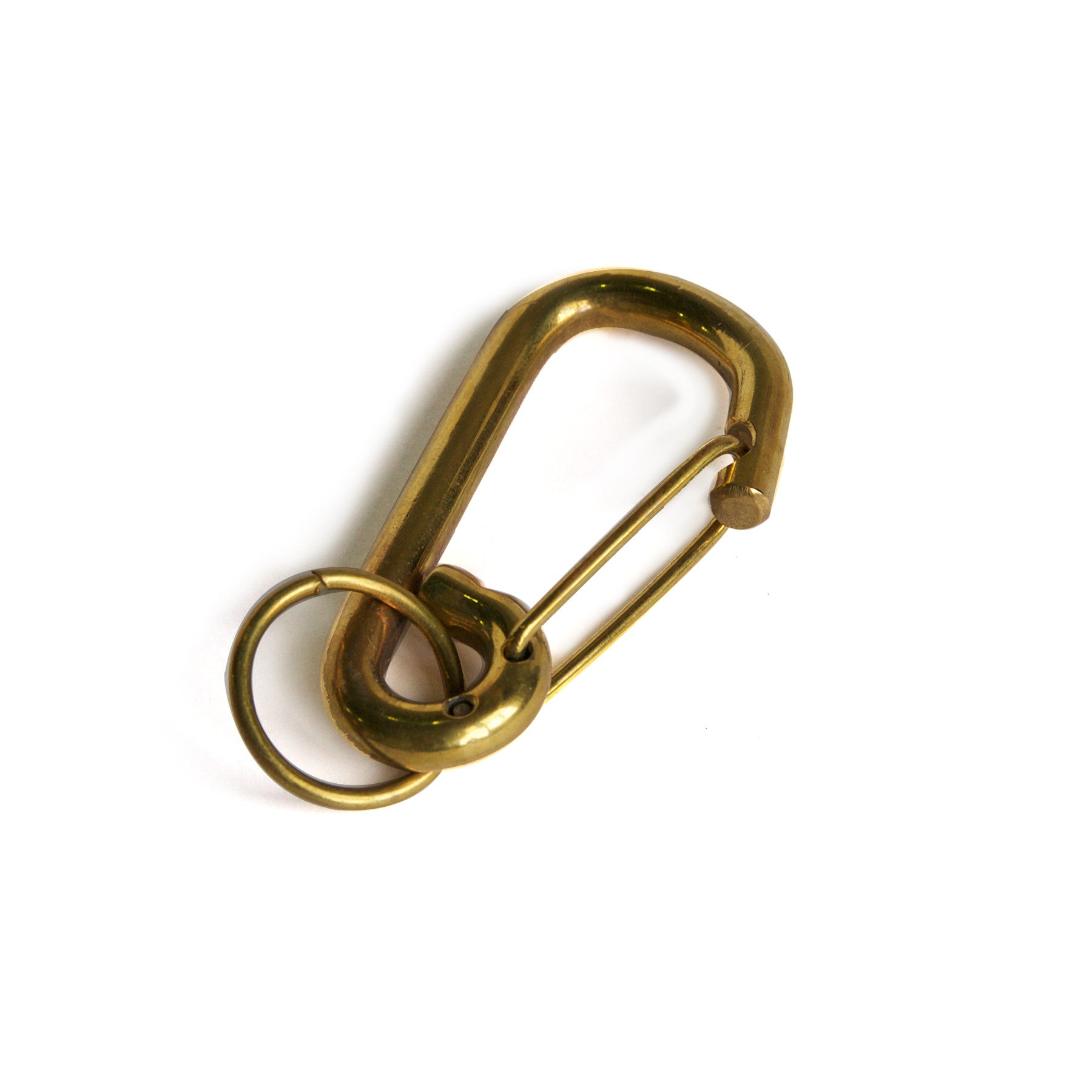 Premium Gold Carabiner Keychain - Durable & Stylish Clip for Keys, Bags, Hiking Gear - Perfect for Outdoor Adventures, Travel & Everyday Use