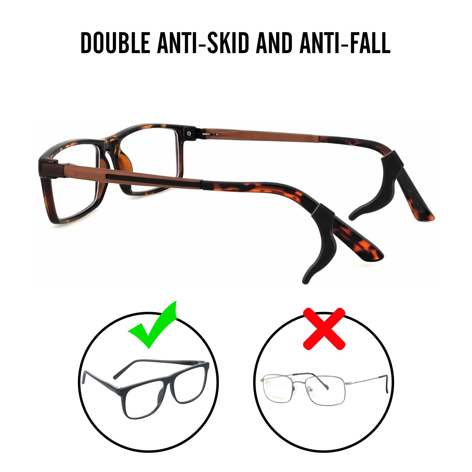 Adjustable Eyeglass Strap for Kids & Sports - Safety Retainer for Sunglasses & Bike Riding